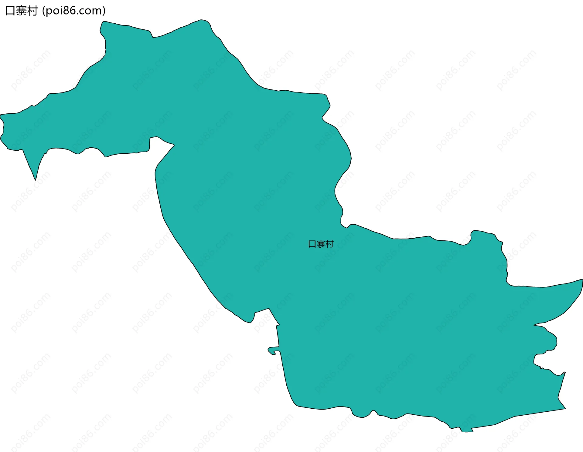 口寨村边界地图