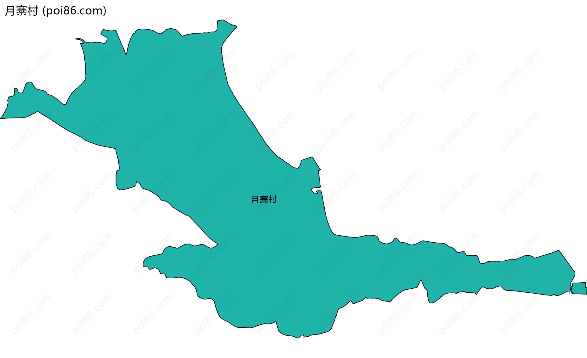 月寨村边界地图