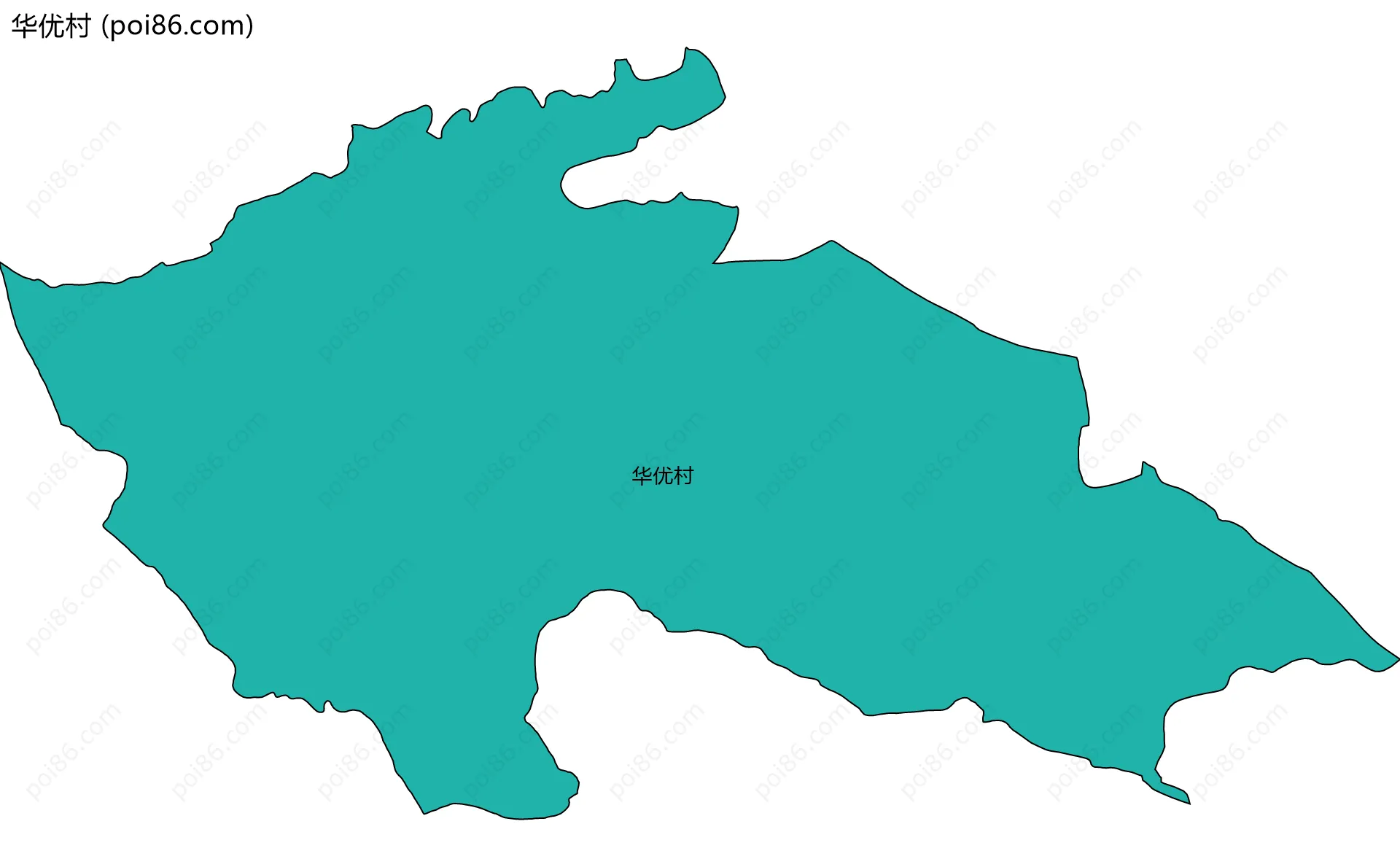 华优村边界地图