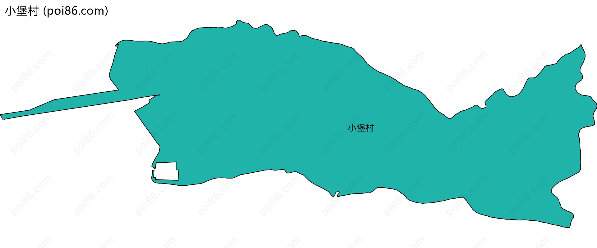 小堡村边界地图