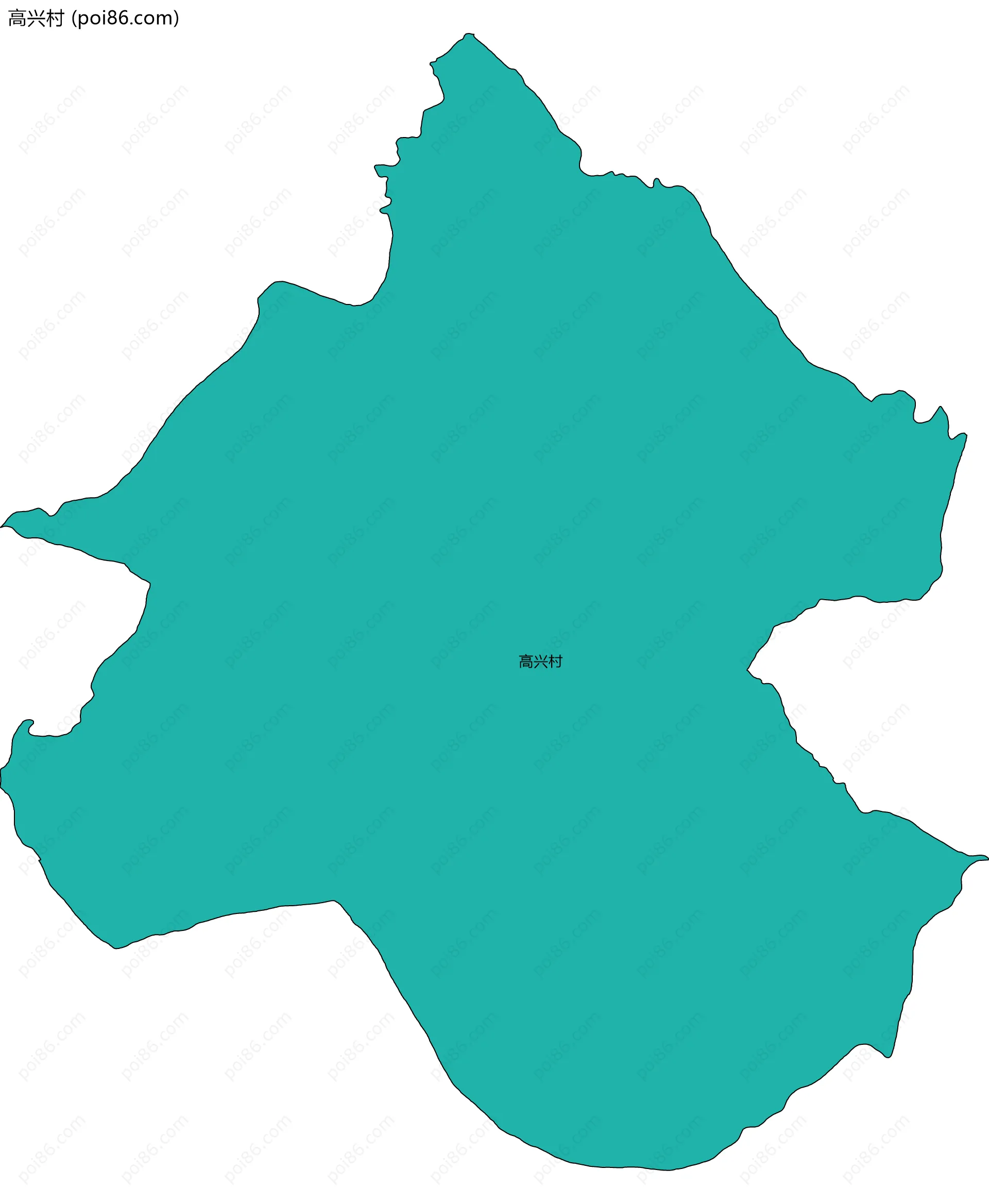 高兴村边界地图