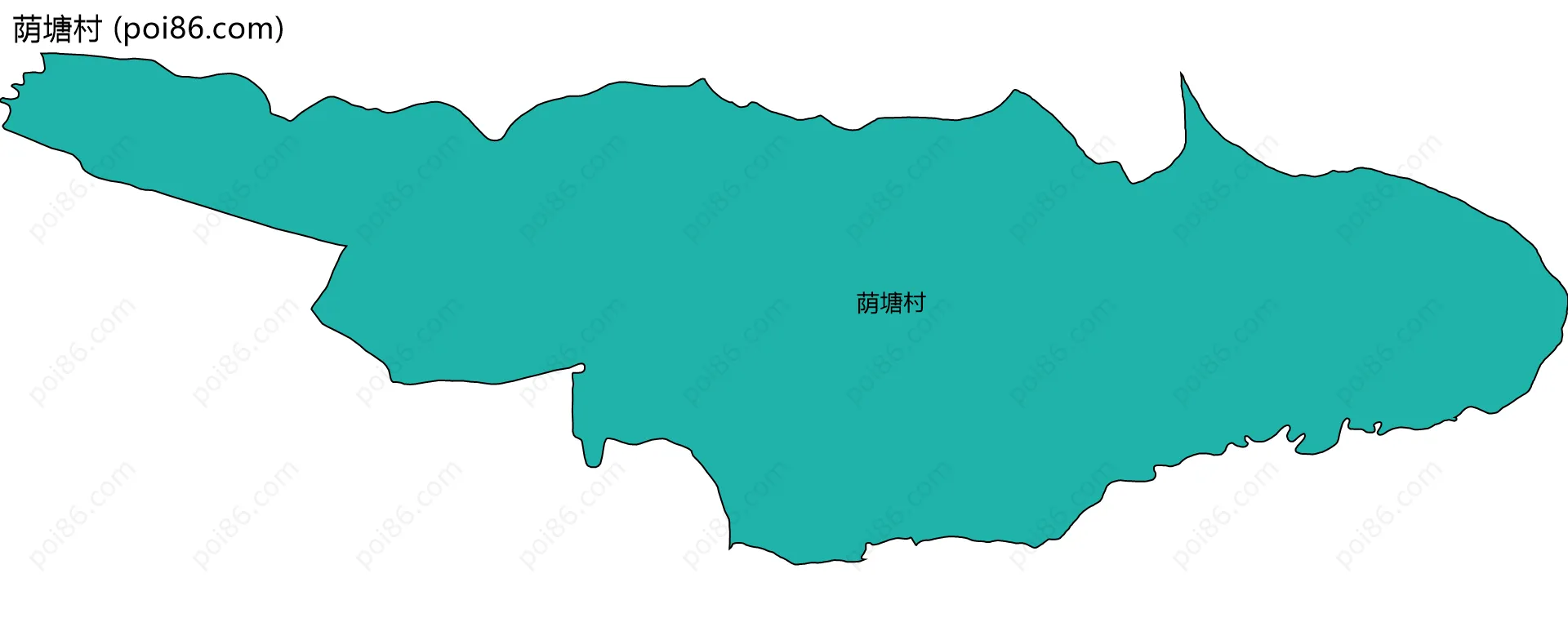 荫塘村边界地图