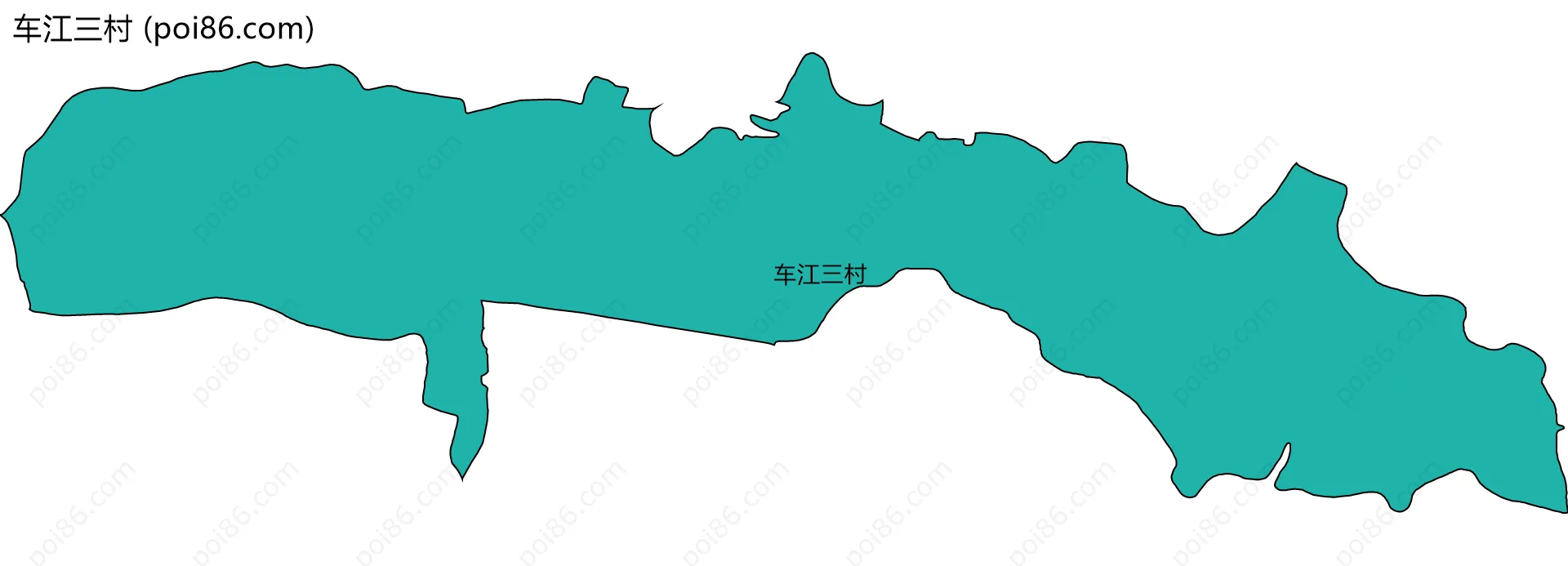车江三村边界地图