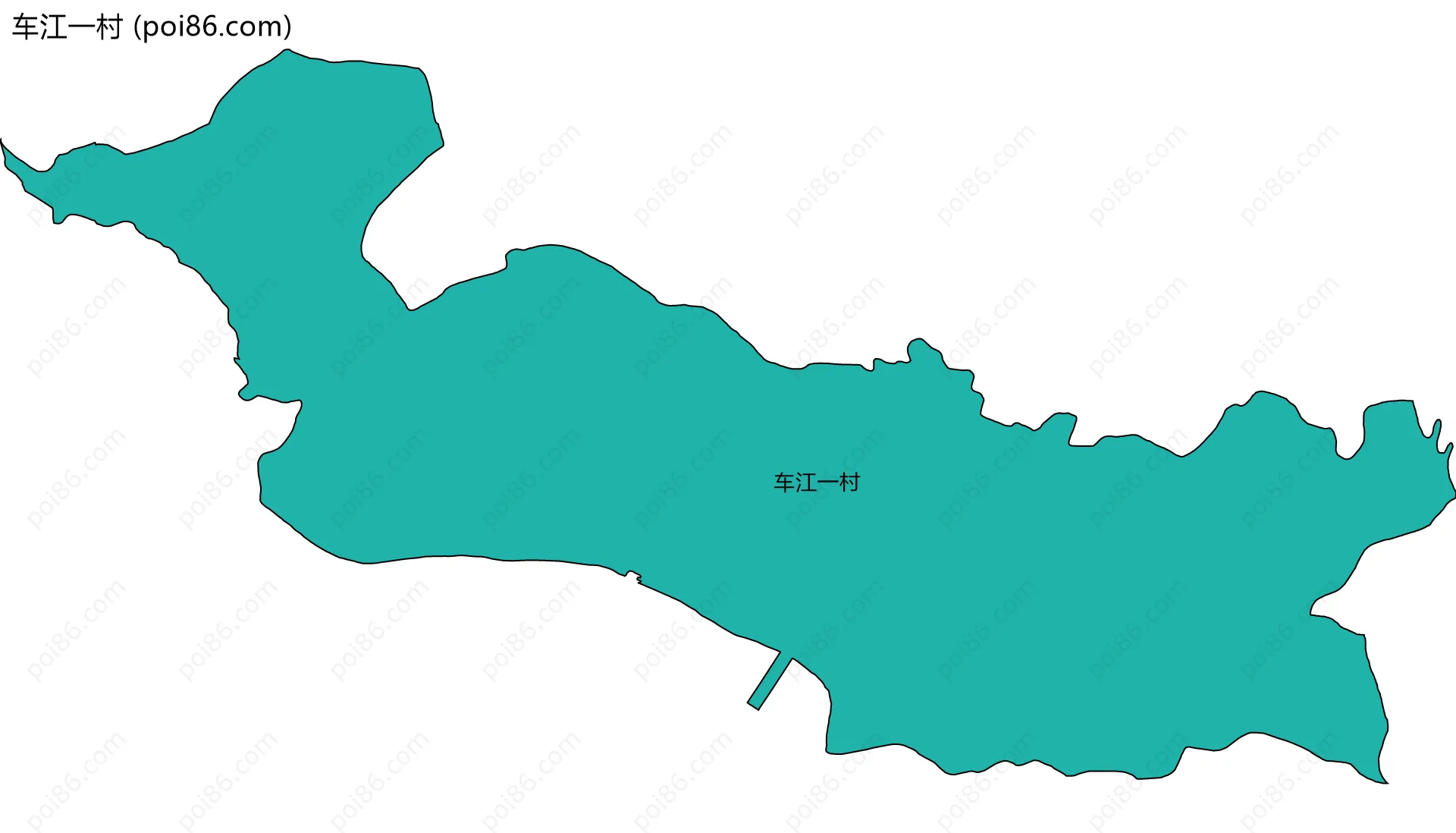 车江一村边界地图