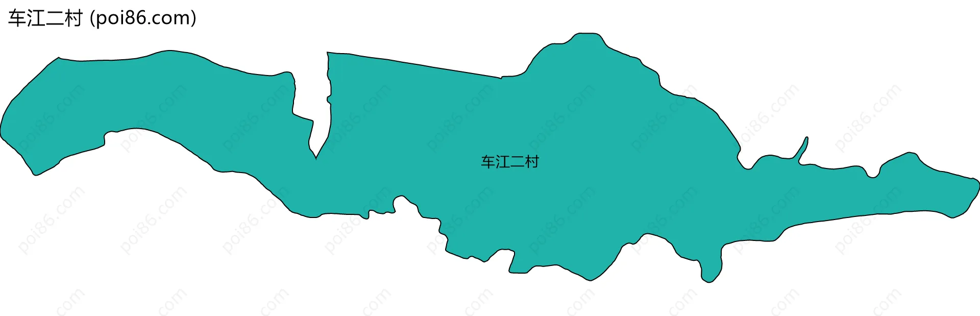 车江二村边界地图