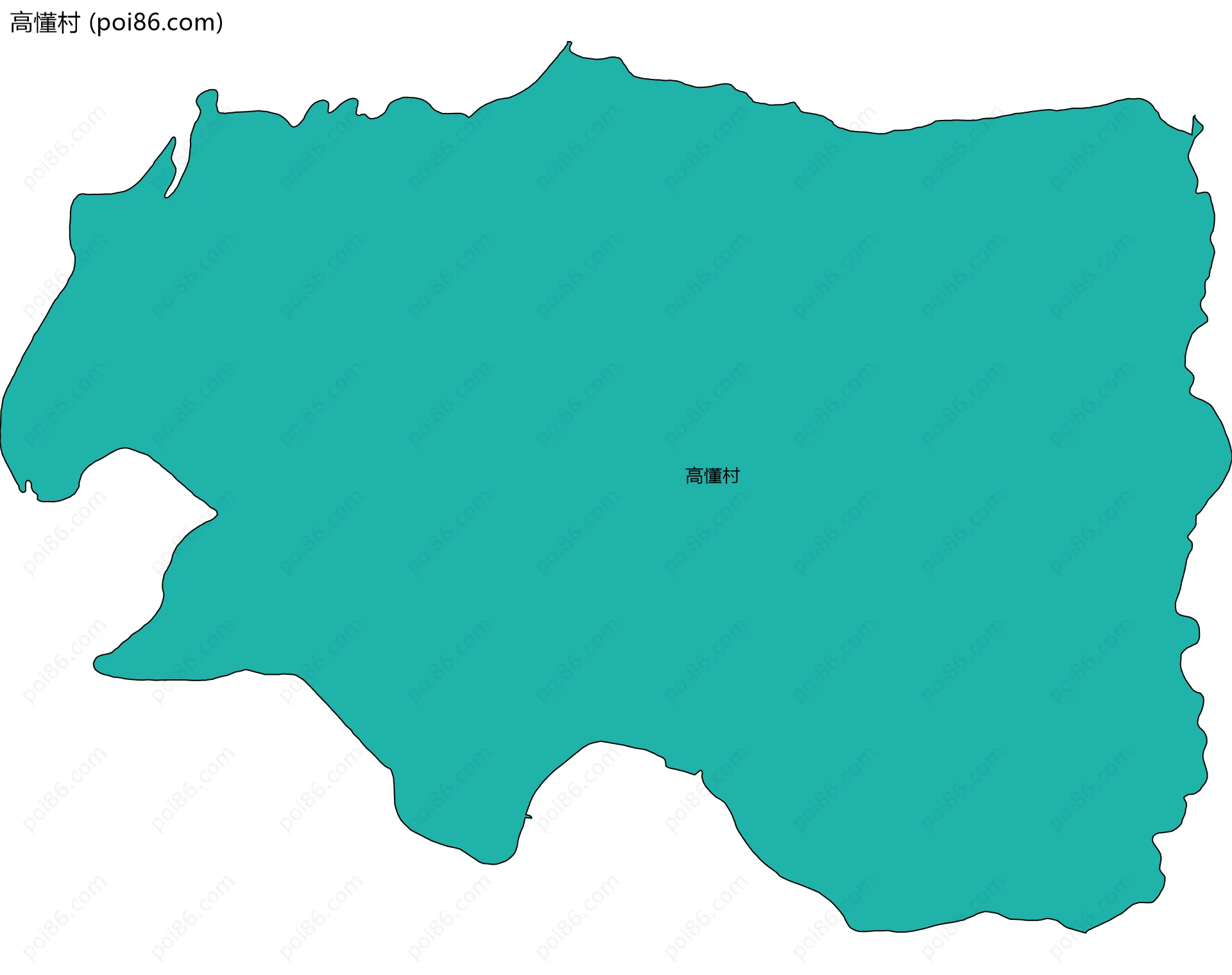 高懂村边界地图