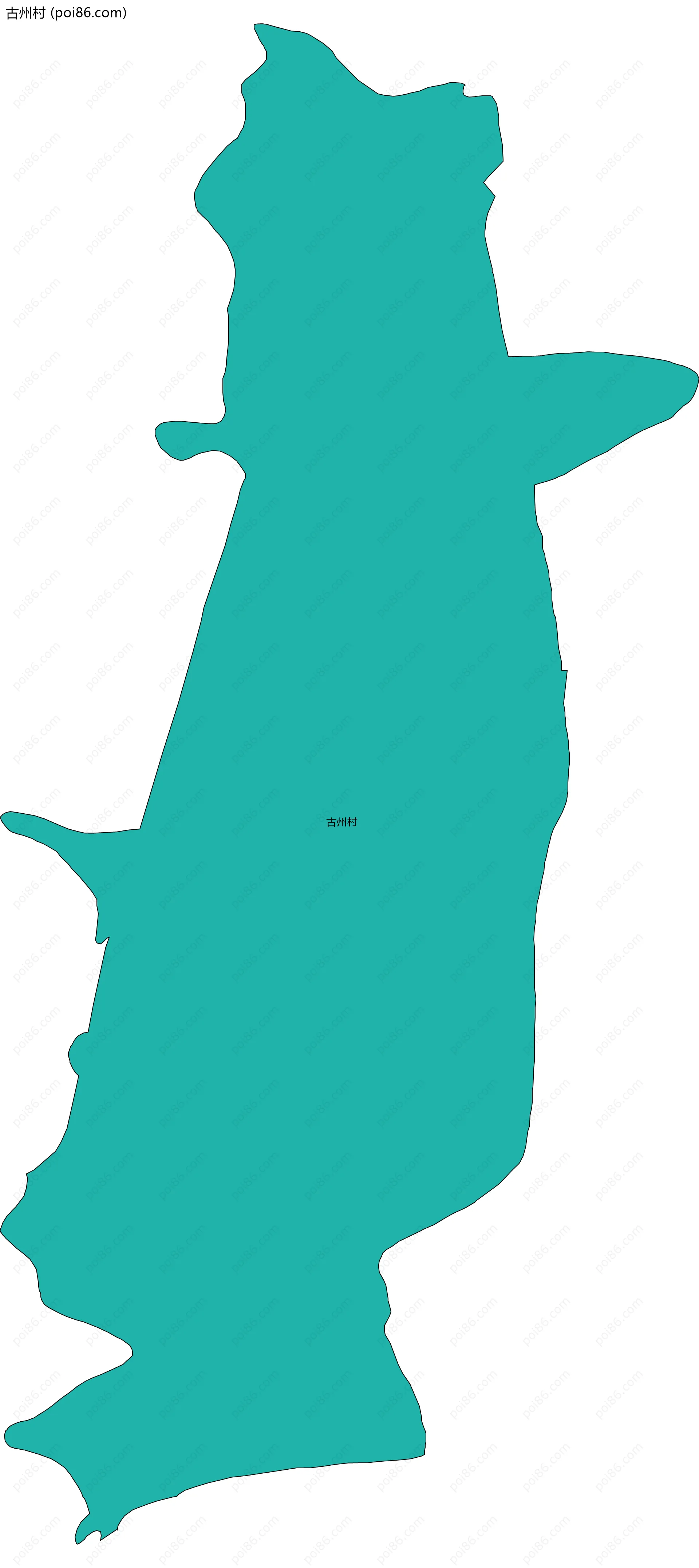 古州村边界地图