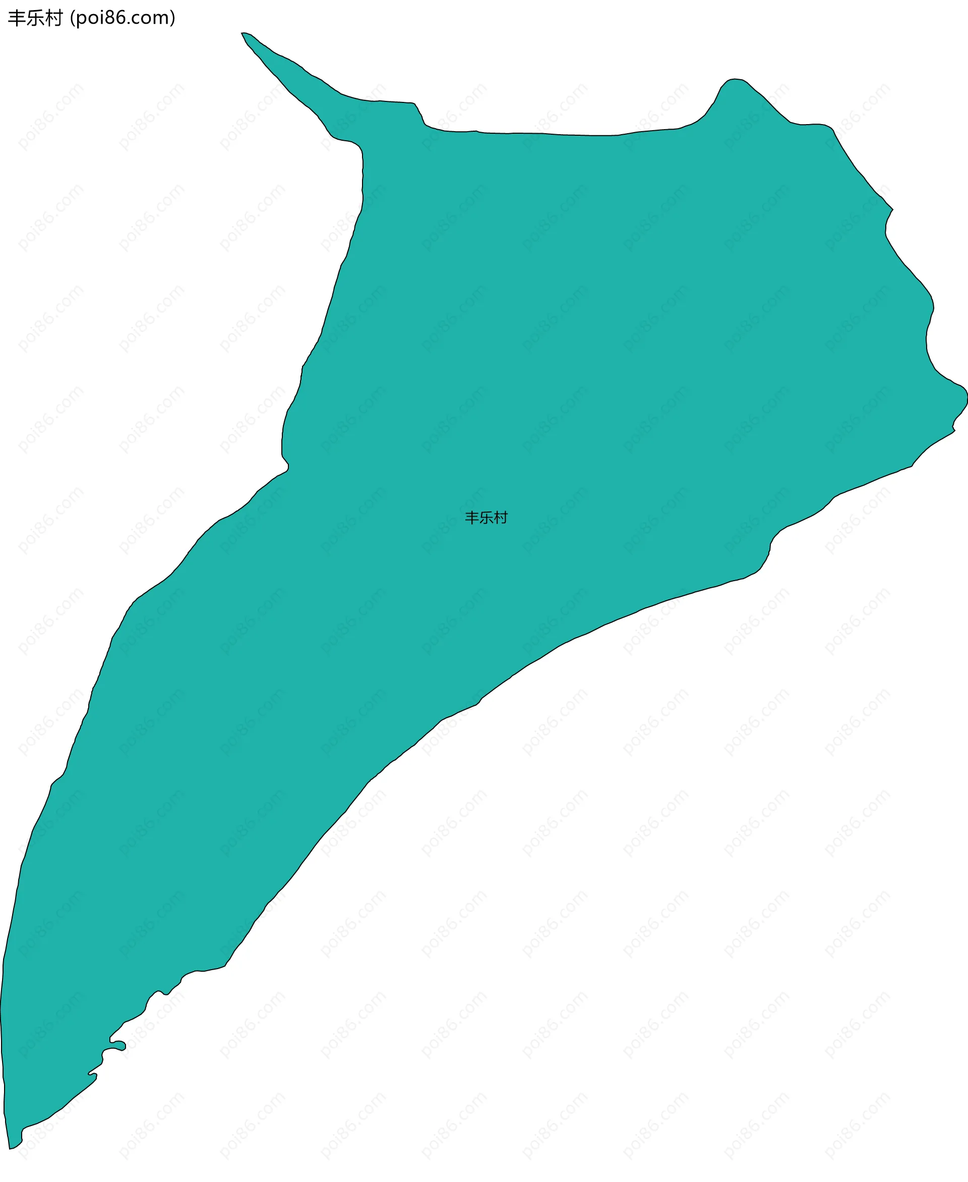 丰乐村边界地图