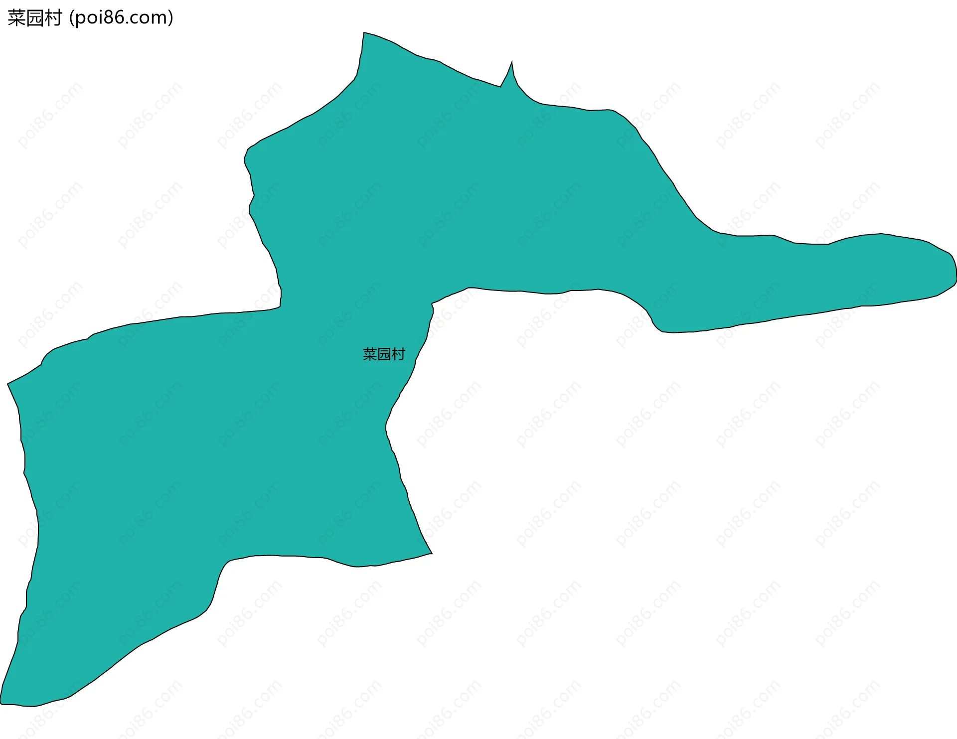菜园村边界地图