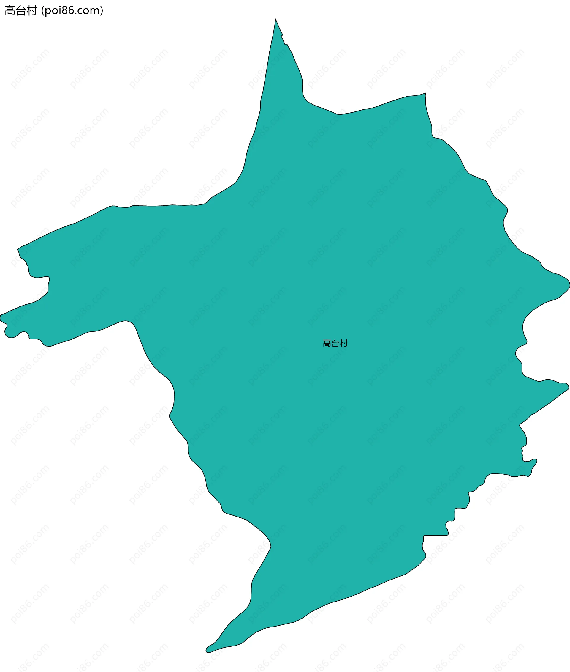 高台村边界地图