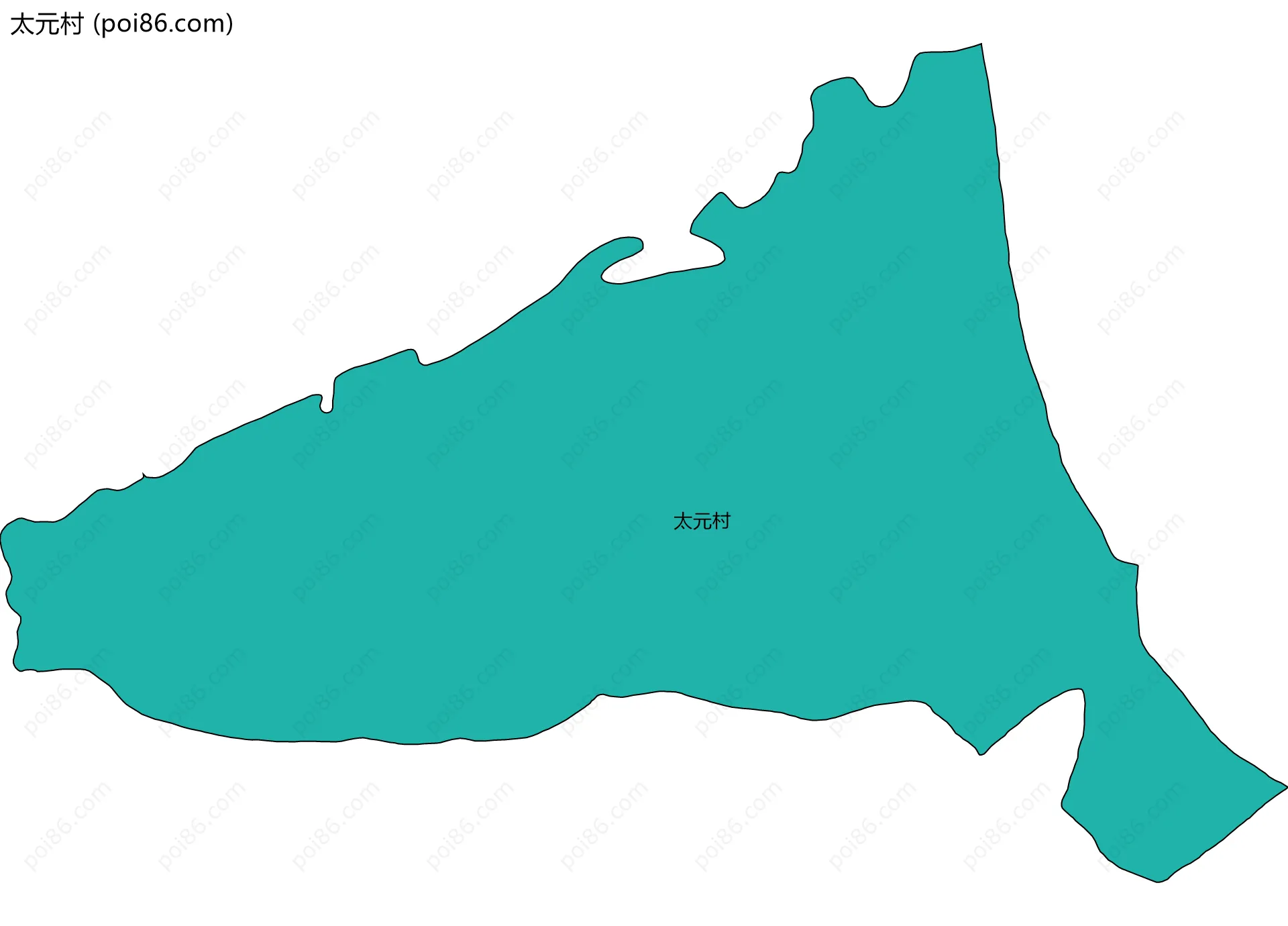 太元村边界地图
