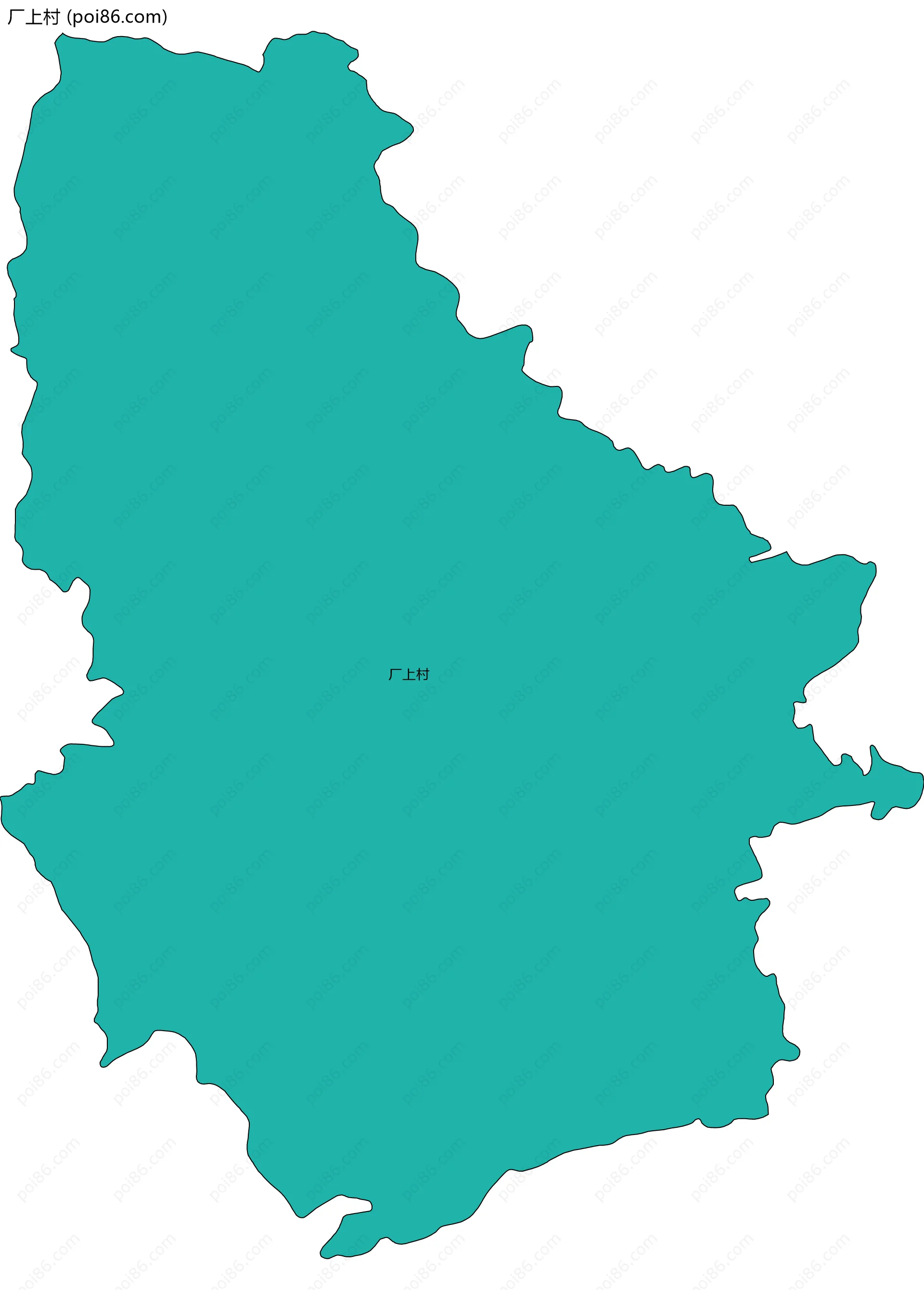 厂上村边界地图