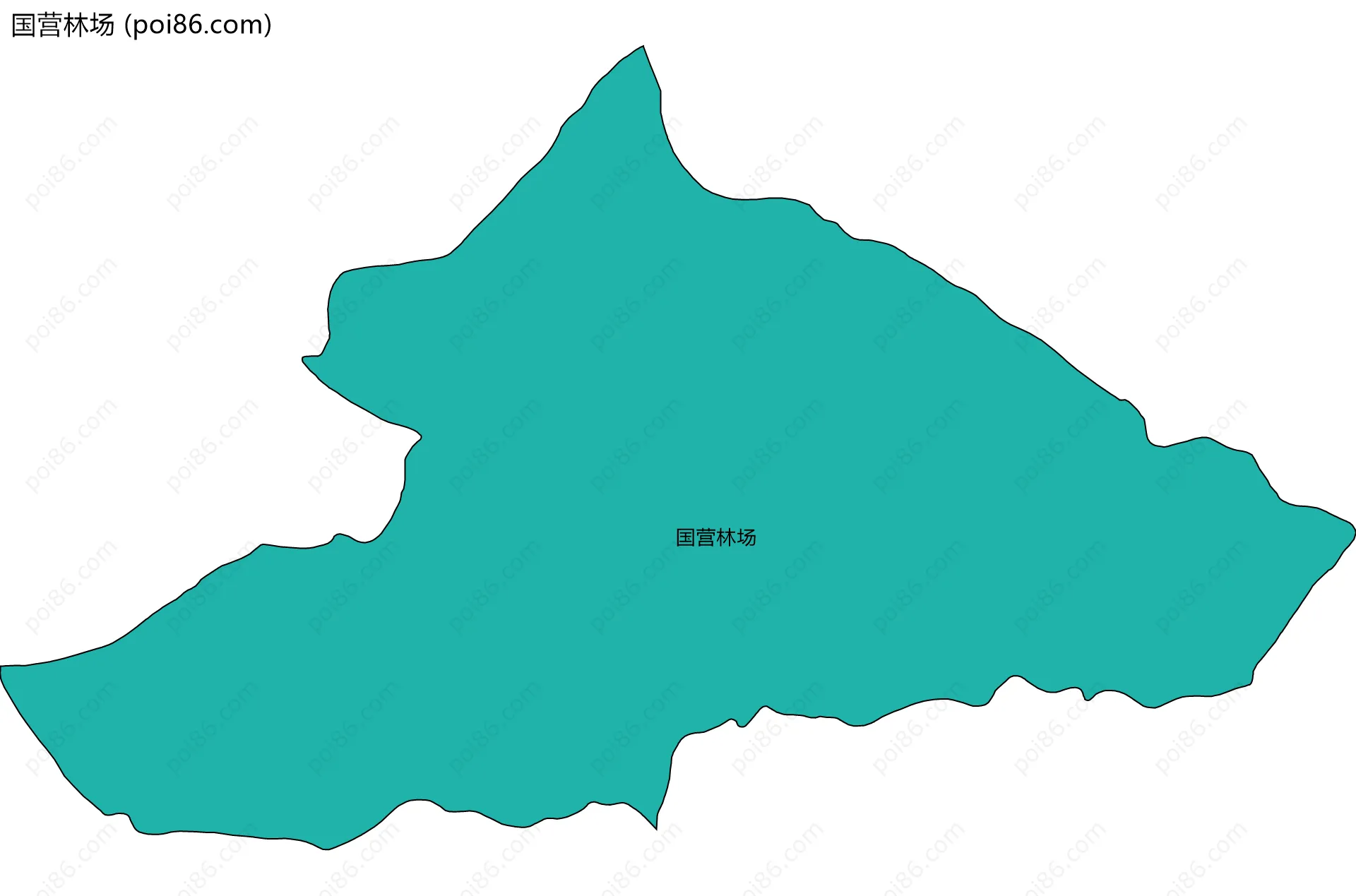 国营林场边界地图