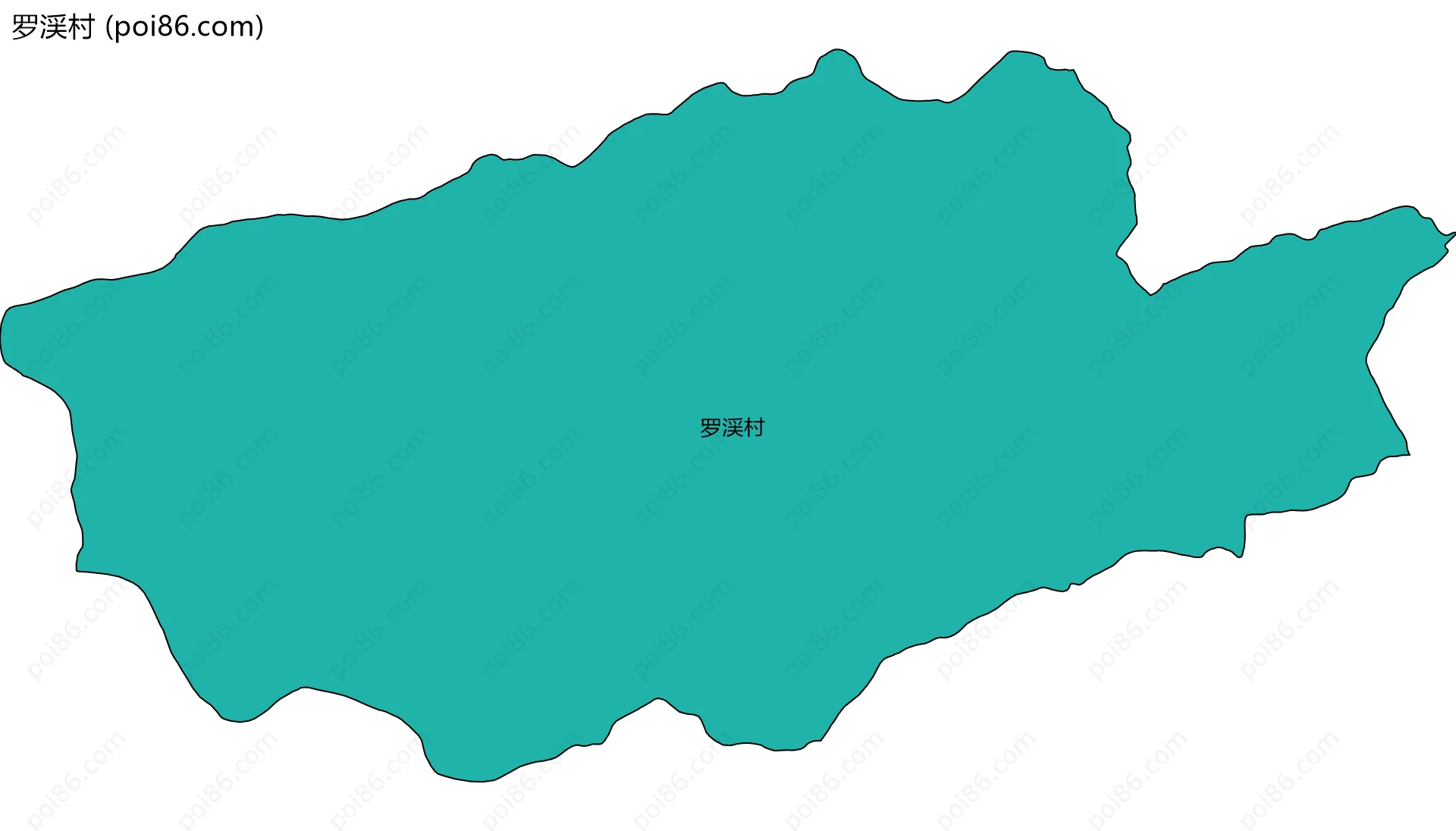 罗渓村边界地图