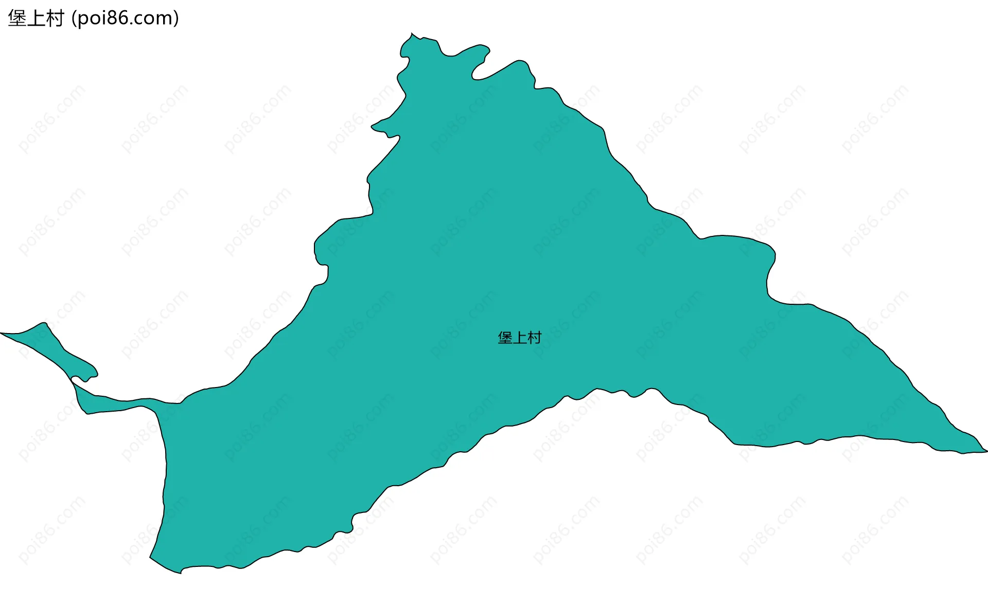堡上村边界地图
