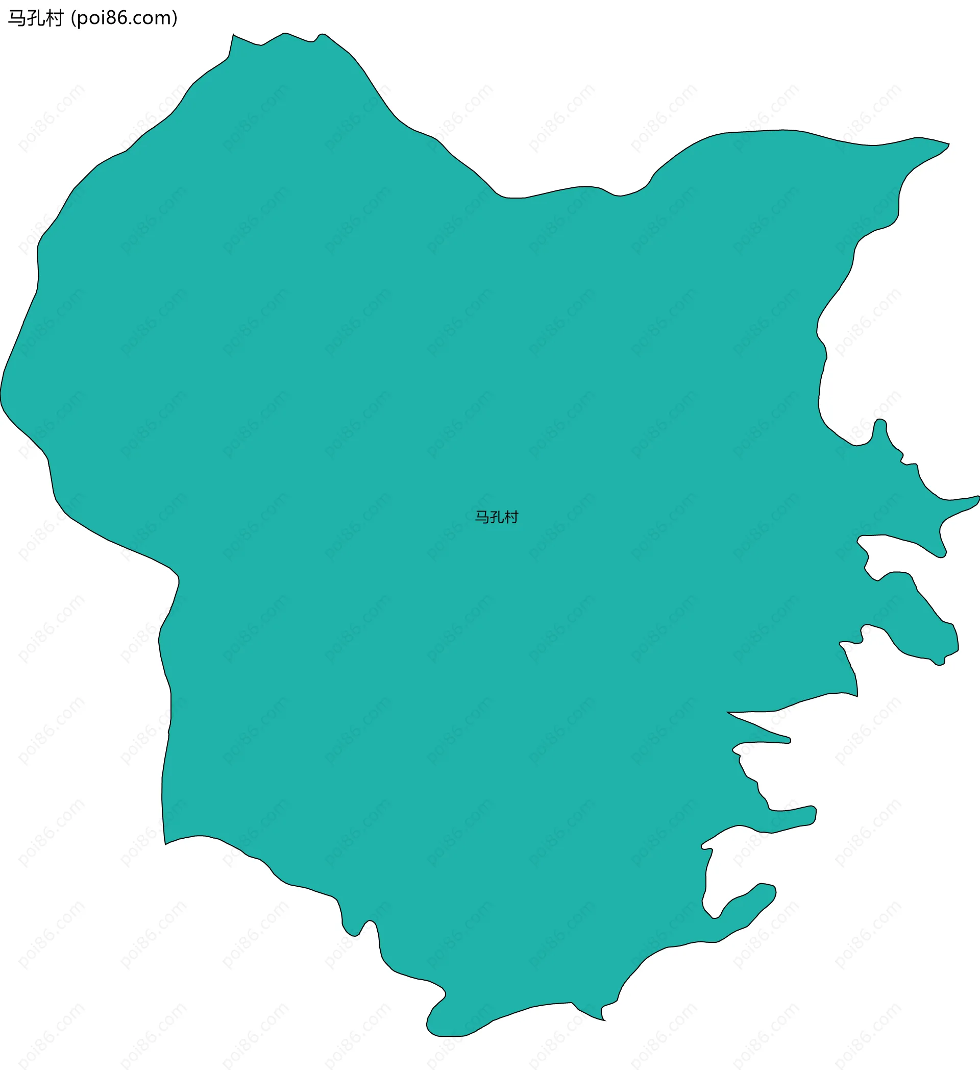 马孔村边界地图