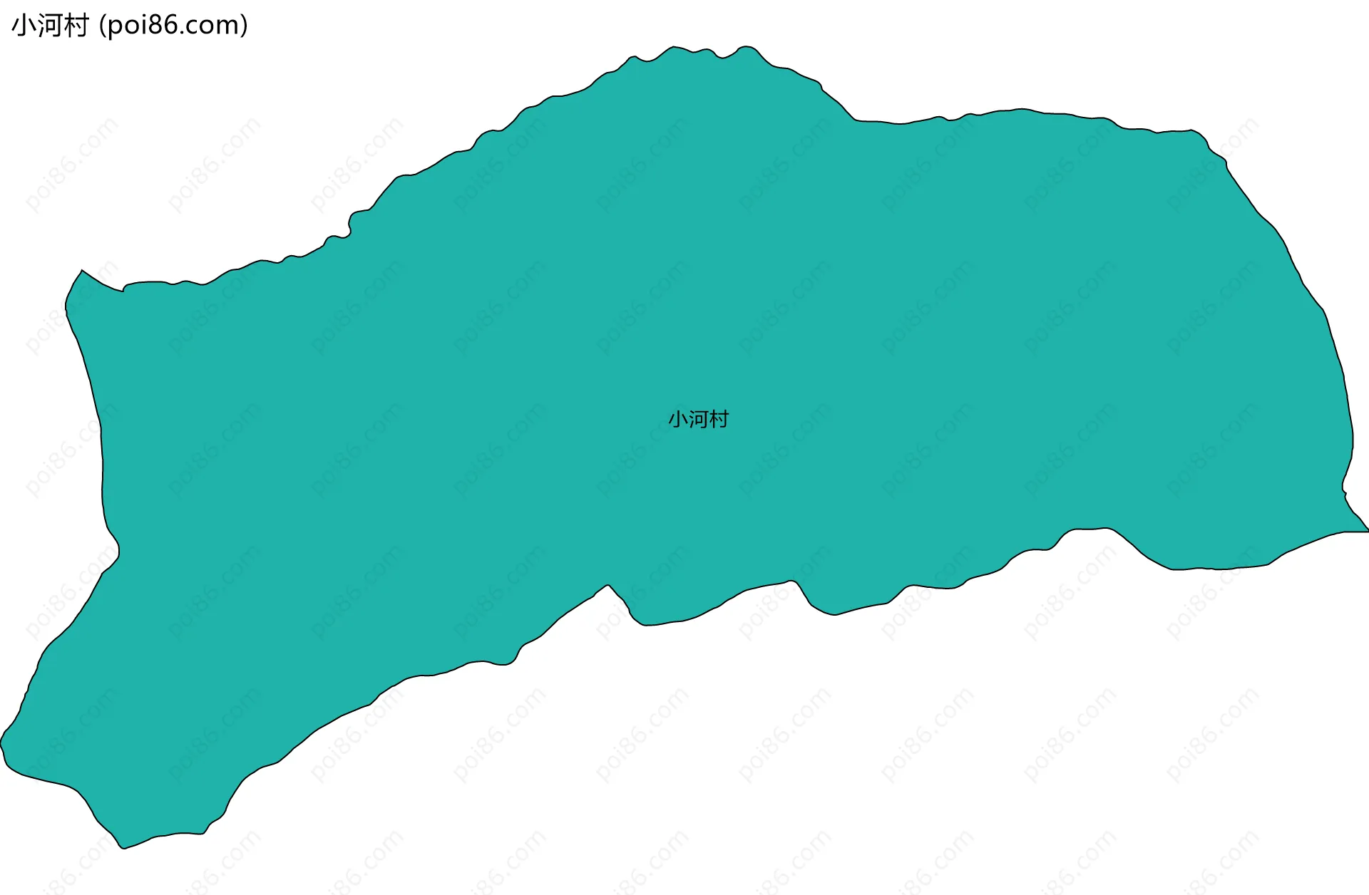 小河村边界地图