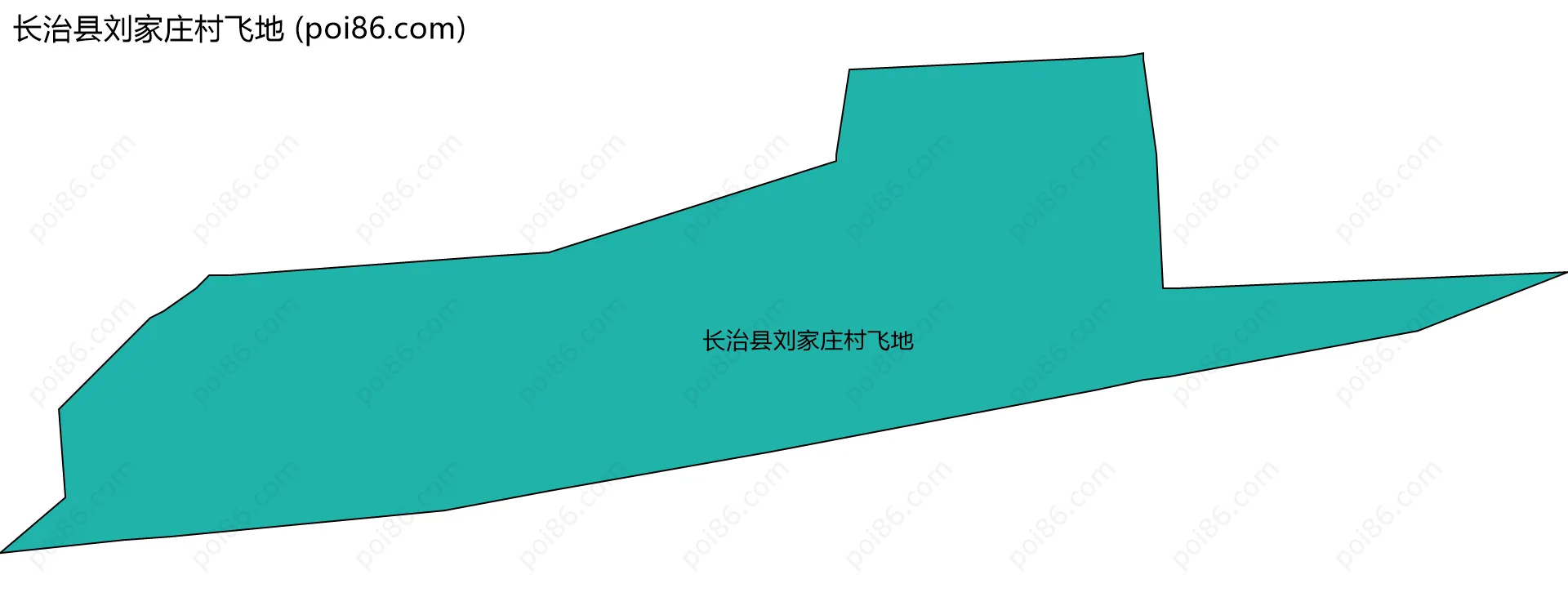 长治县刘家庄村飞地边界地图
