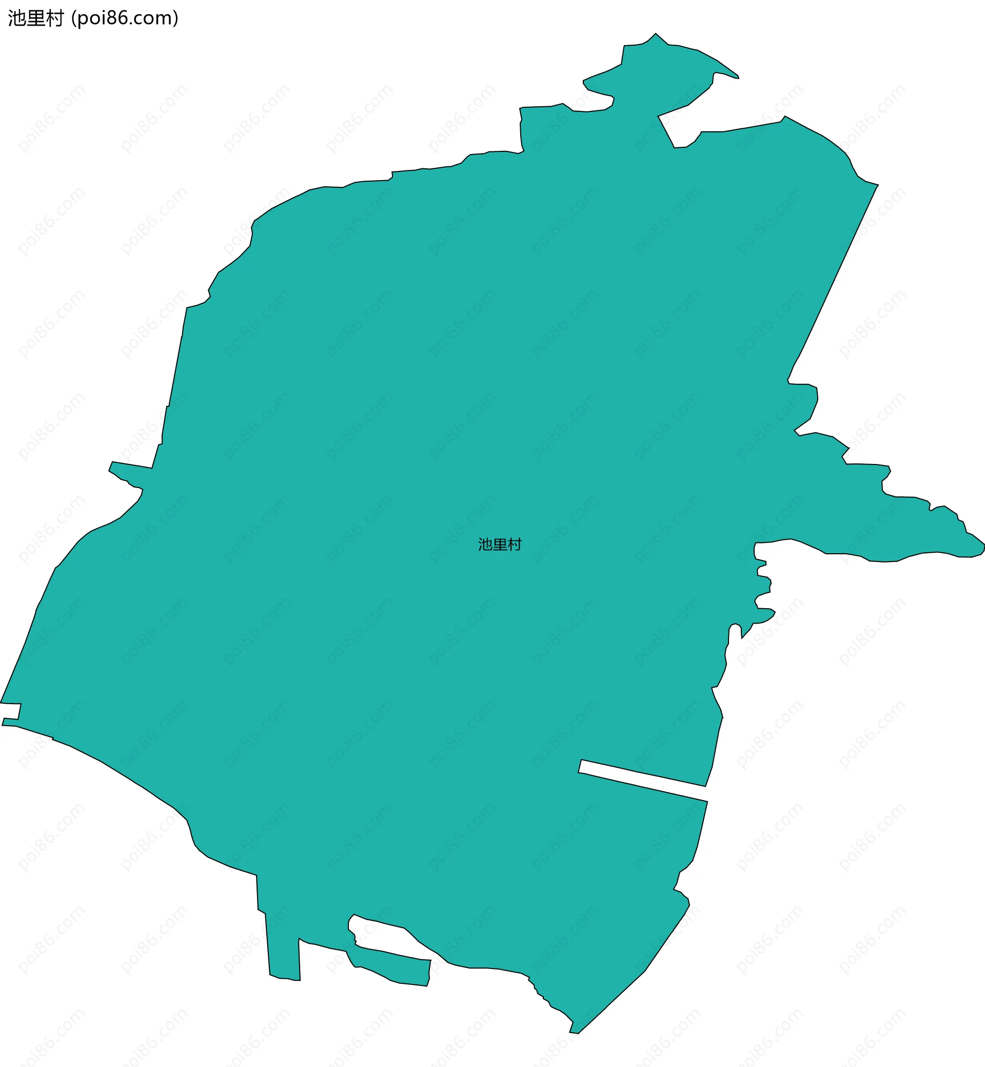 池里村边界地图