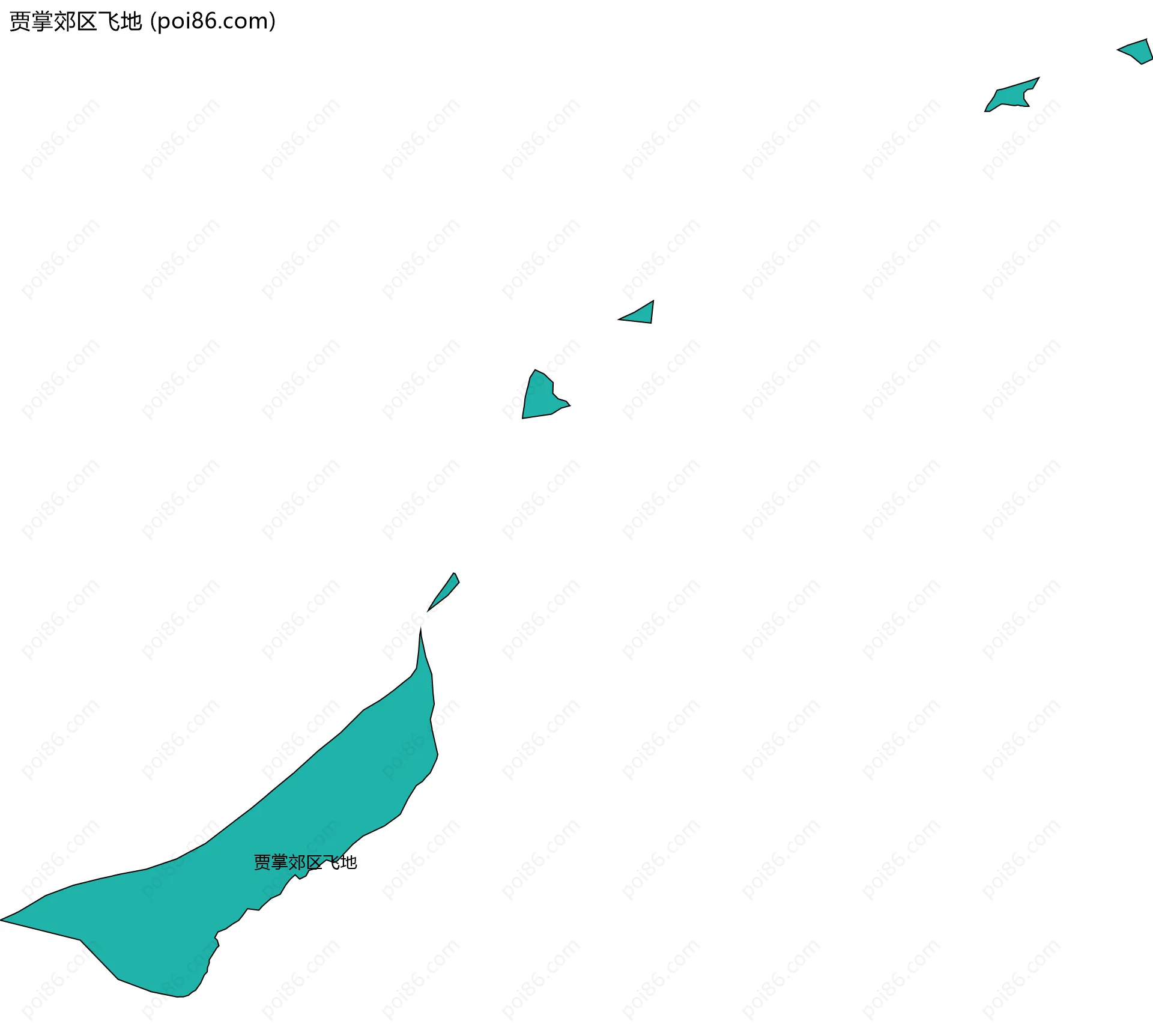 贾掌郊区飞地边界地图