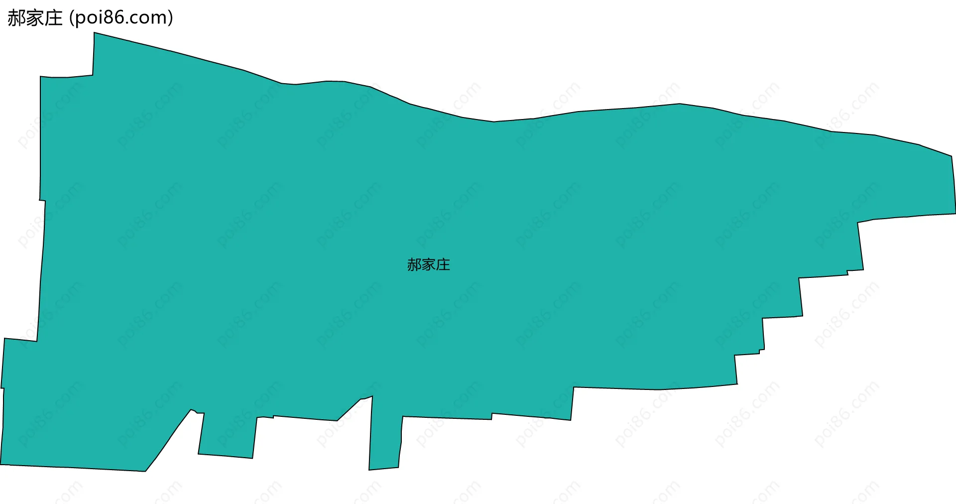 郝家庄边界地图
