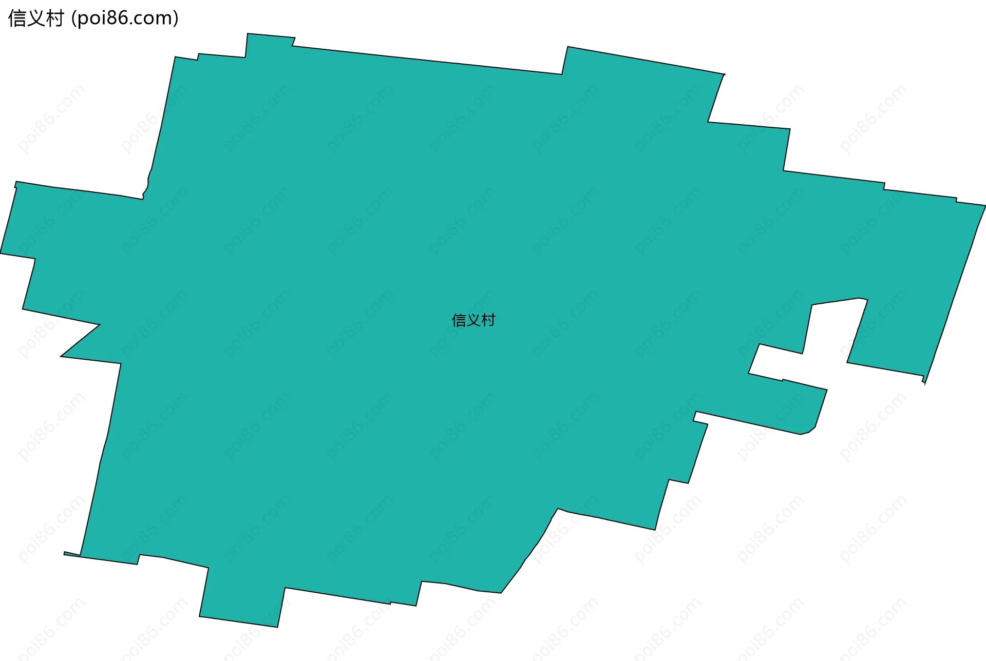 信义村边界地图