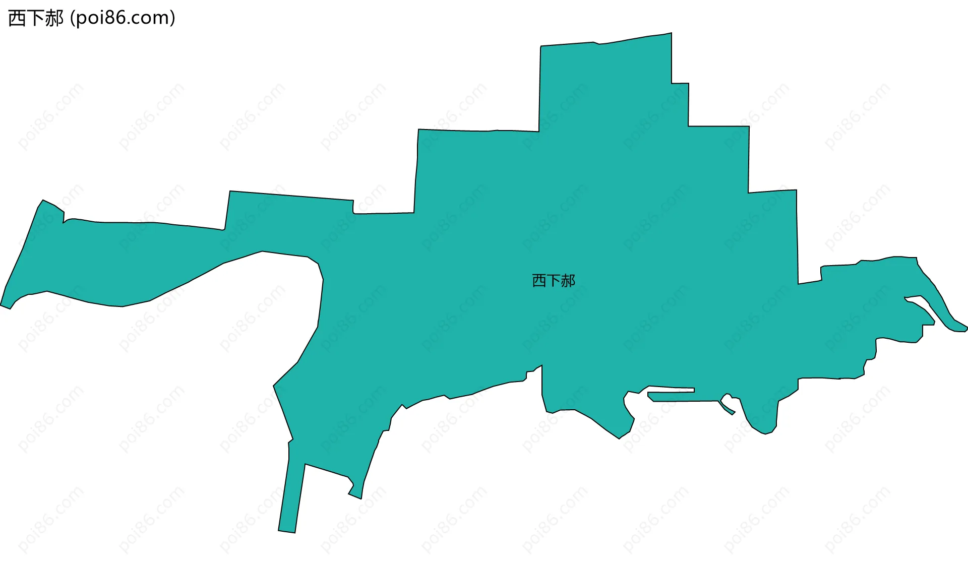 西下郝边界地图