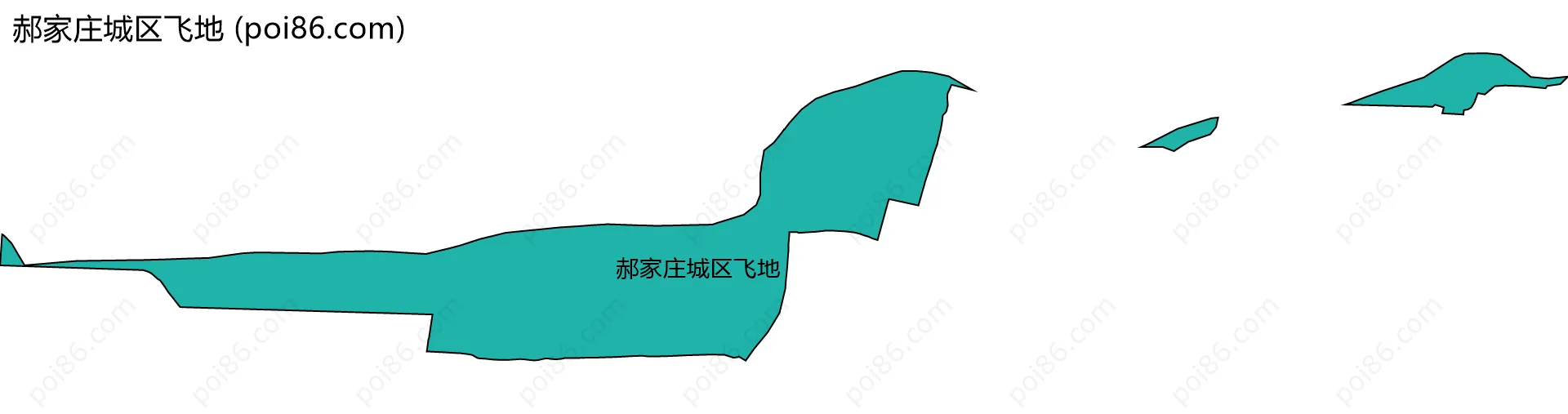 郝家庄城区飞地边界地图