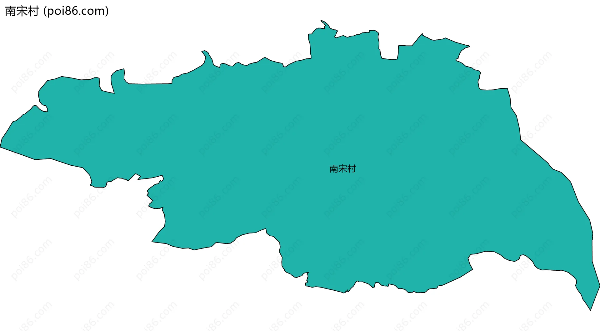 南宋村边界地图
