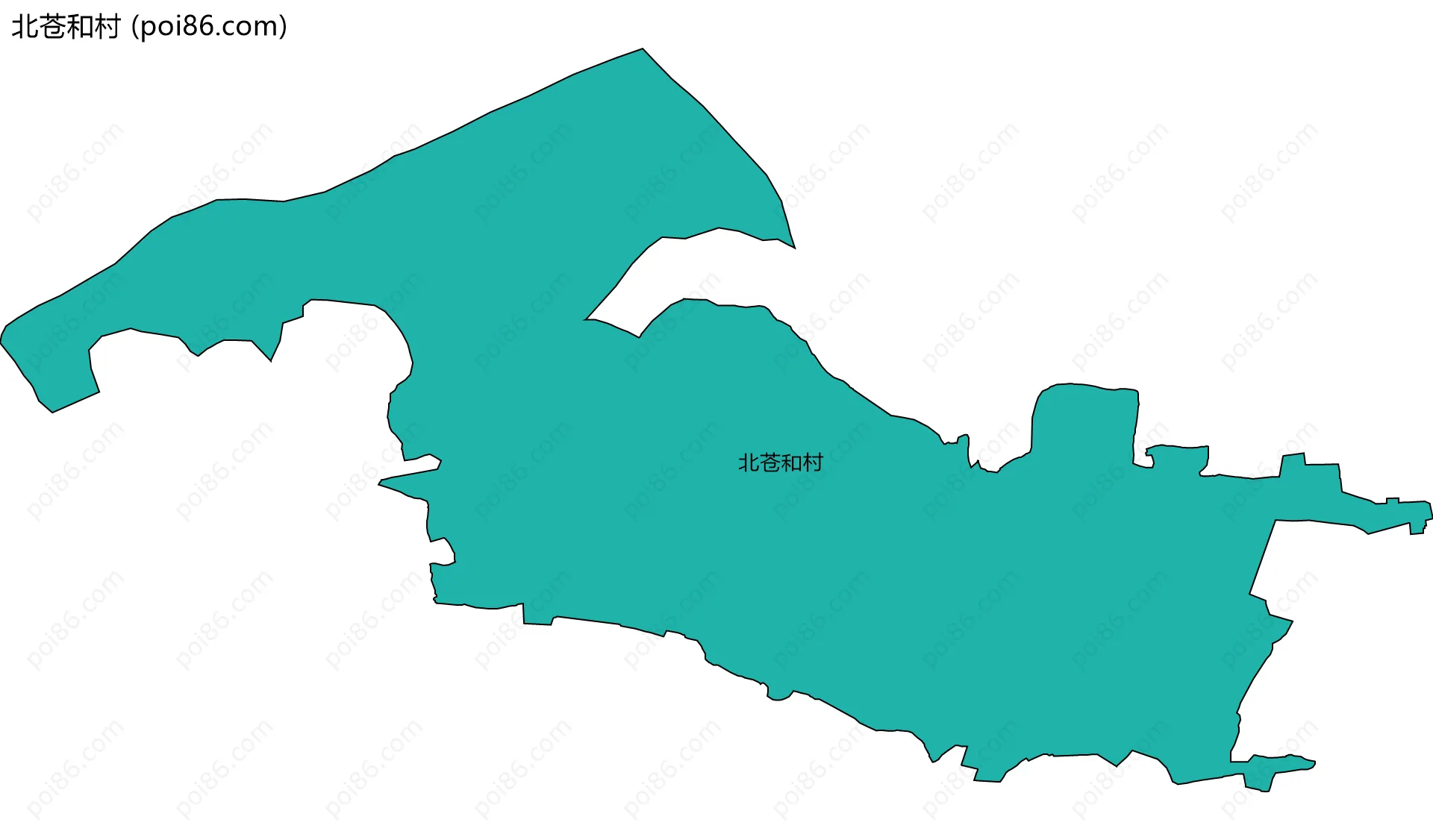 北苍和村边界地图