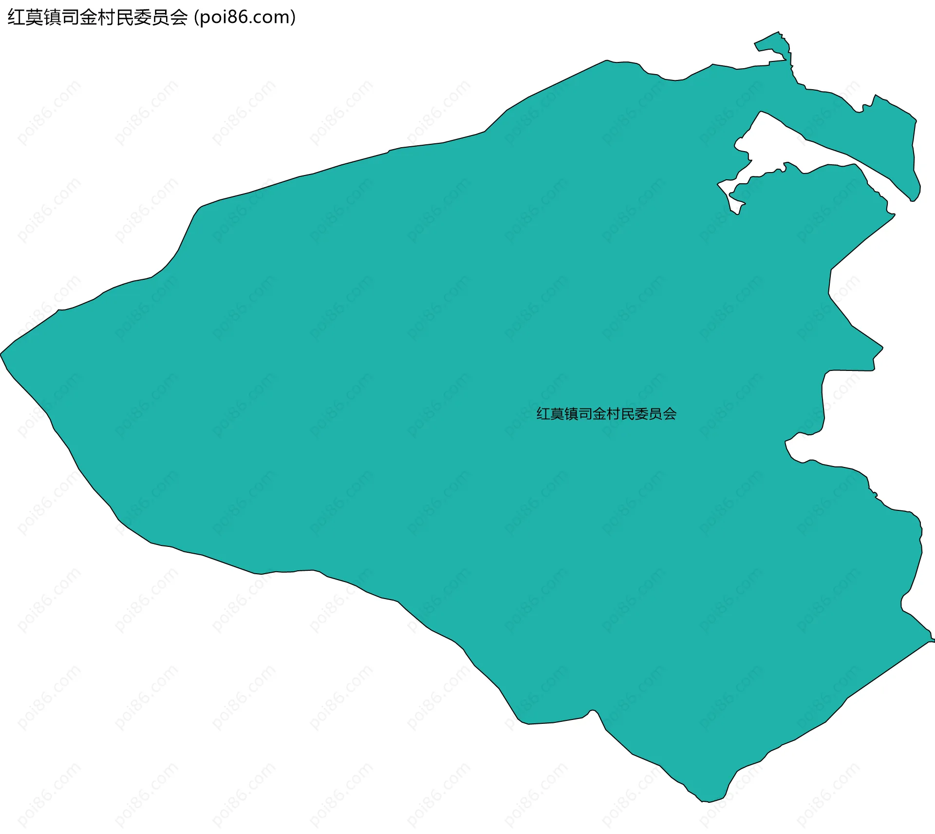 红莫镇司金村民委员会边界地图