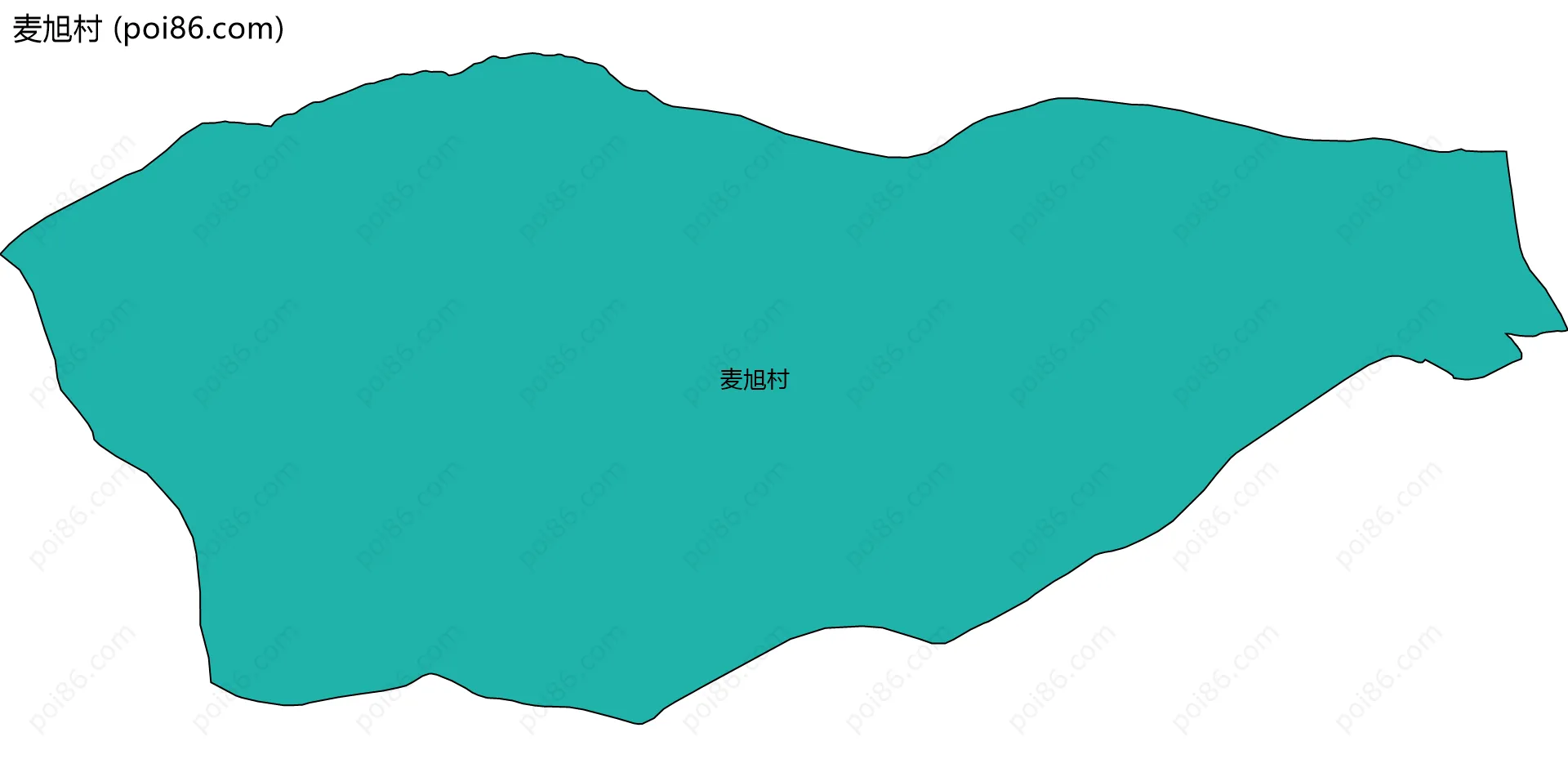 麦旭村边界地图