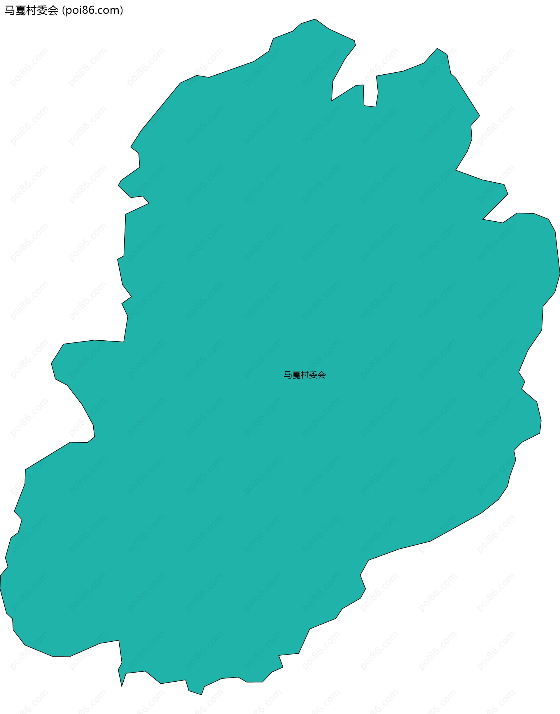 马戛村委会边界地图