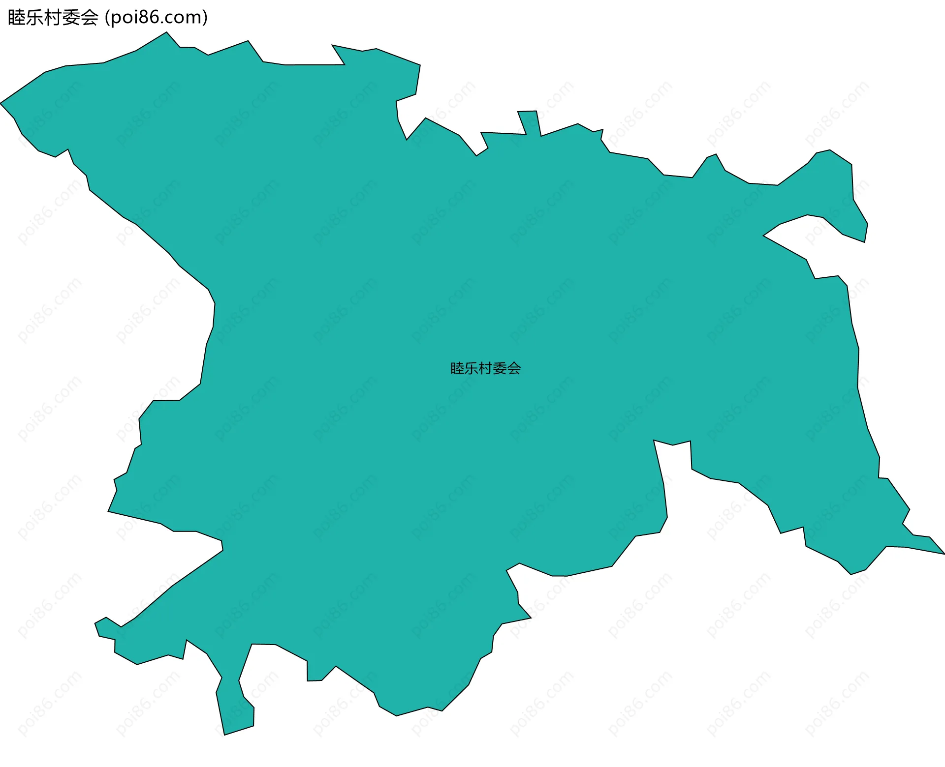 睦乐村委会边界地图