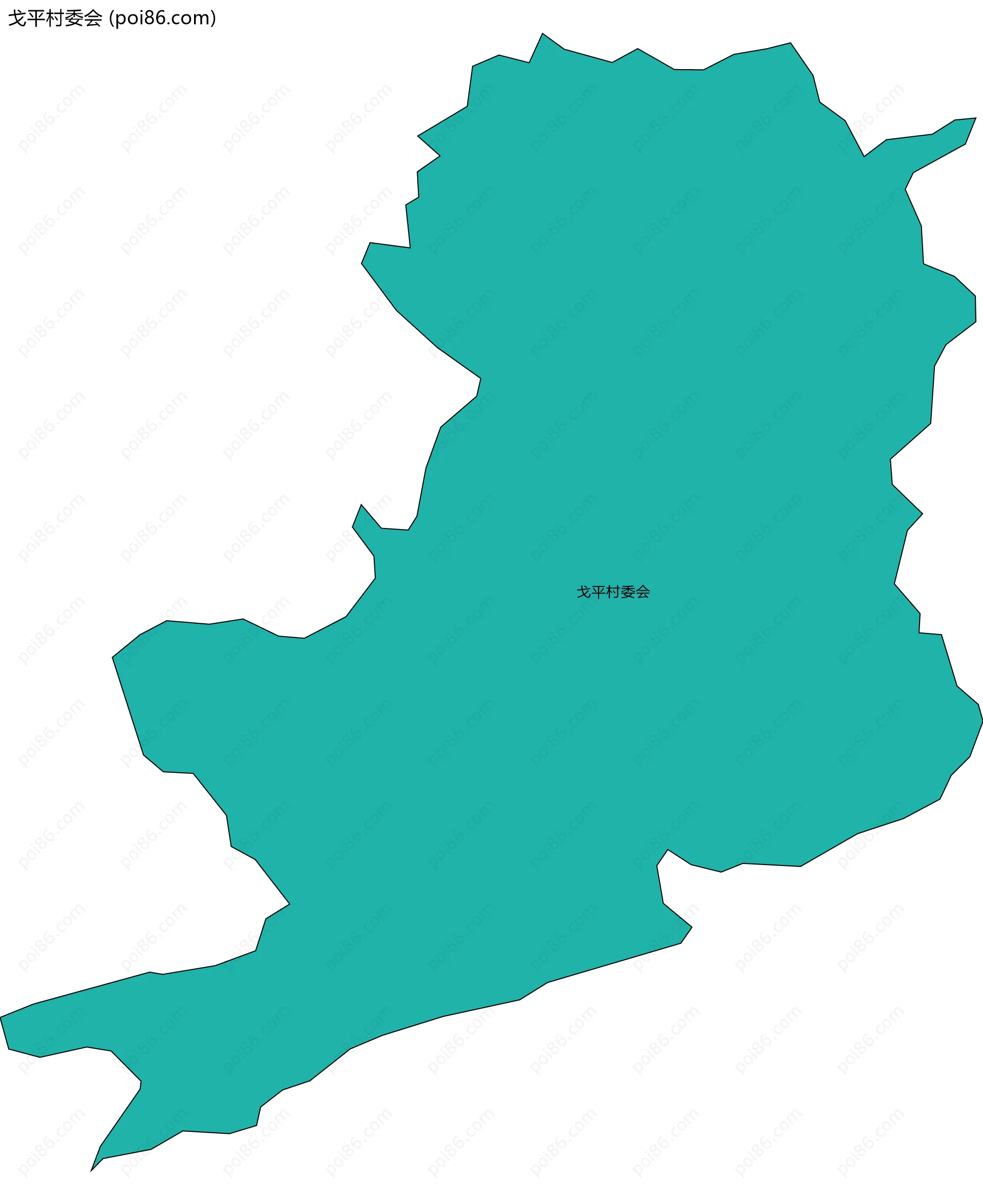 戈平村委会边界地图