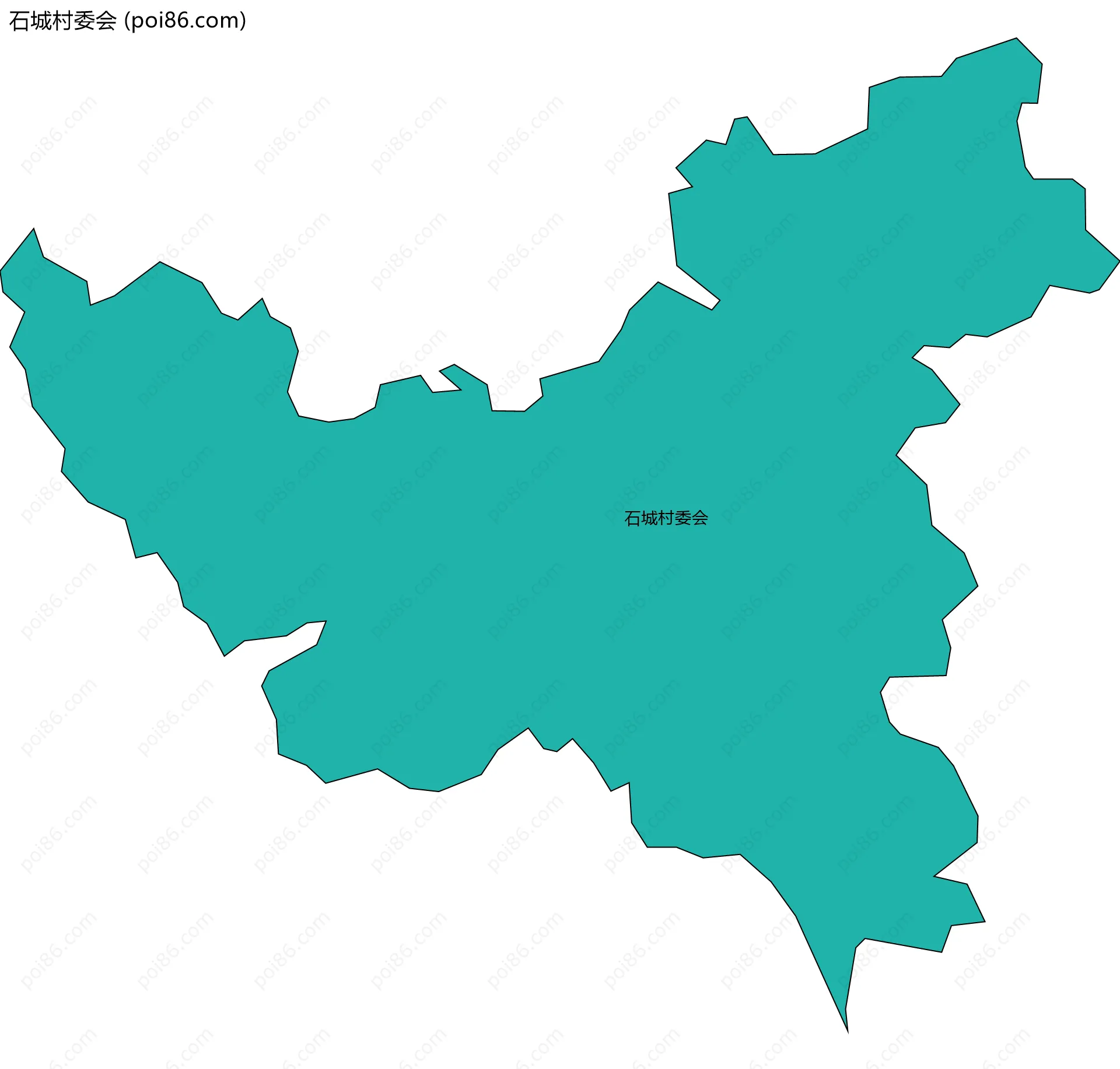 石城村委会边界地图