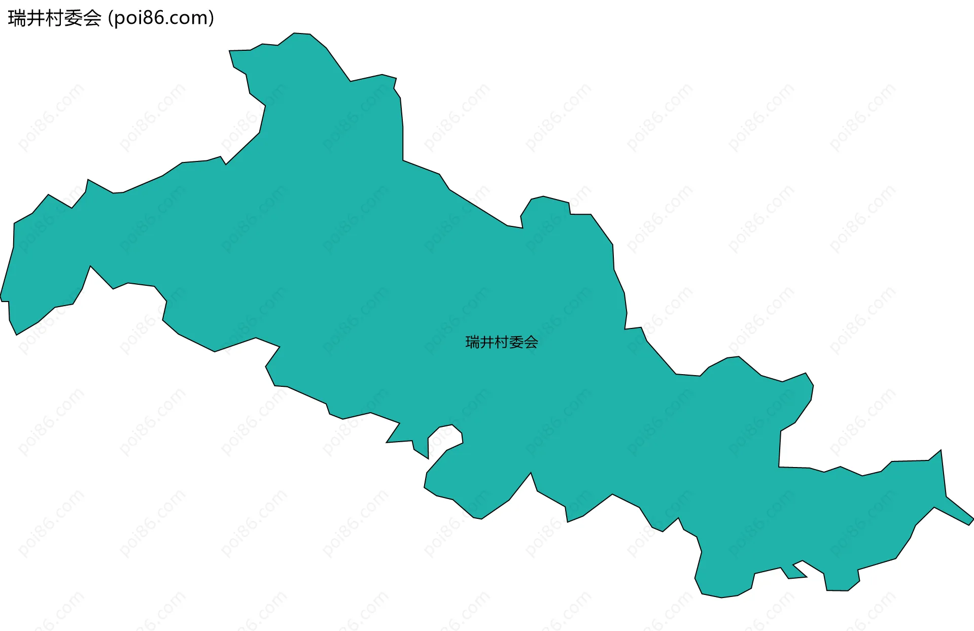 瑞井村委会边界地图