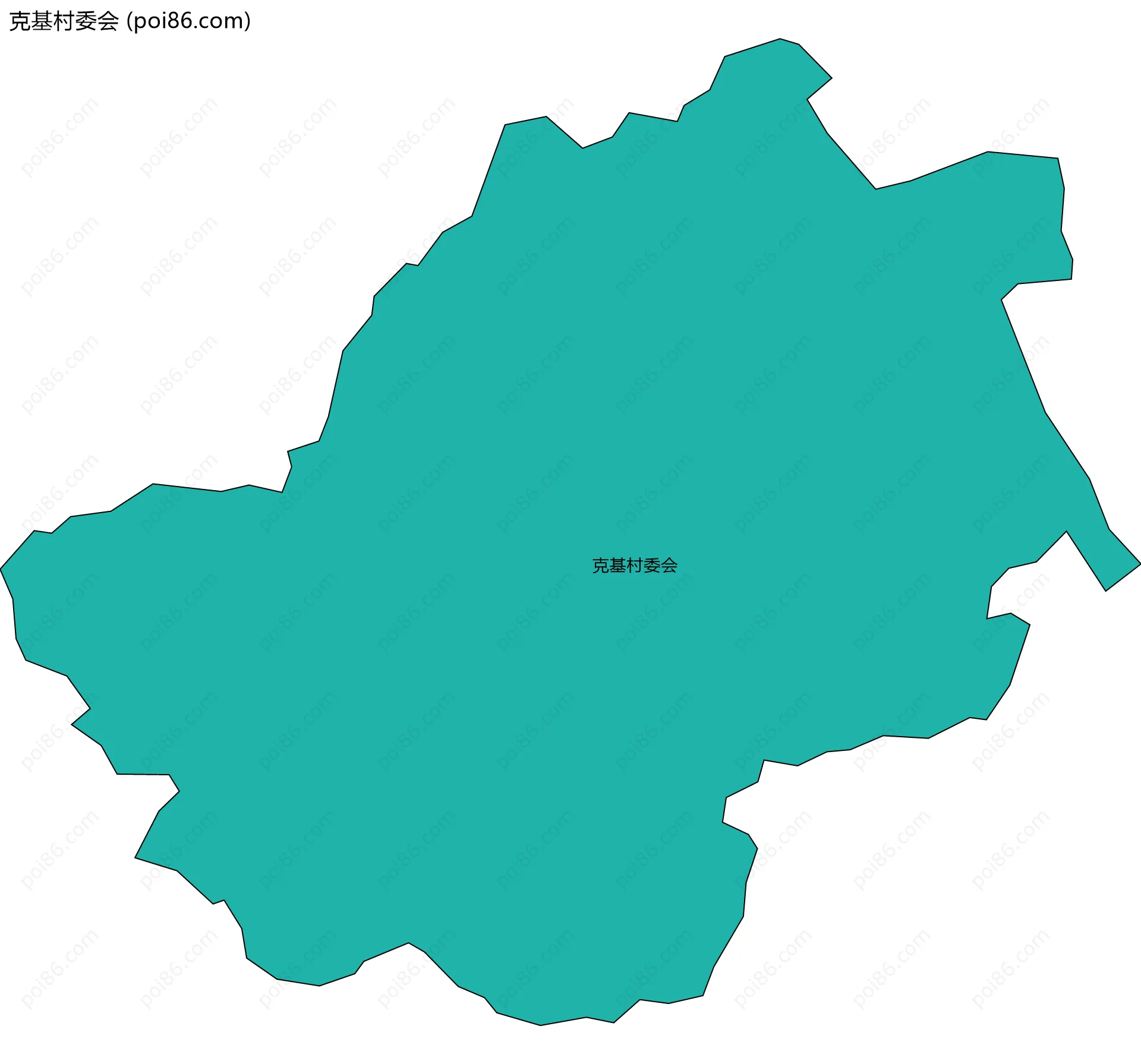 克基村委会边界地图