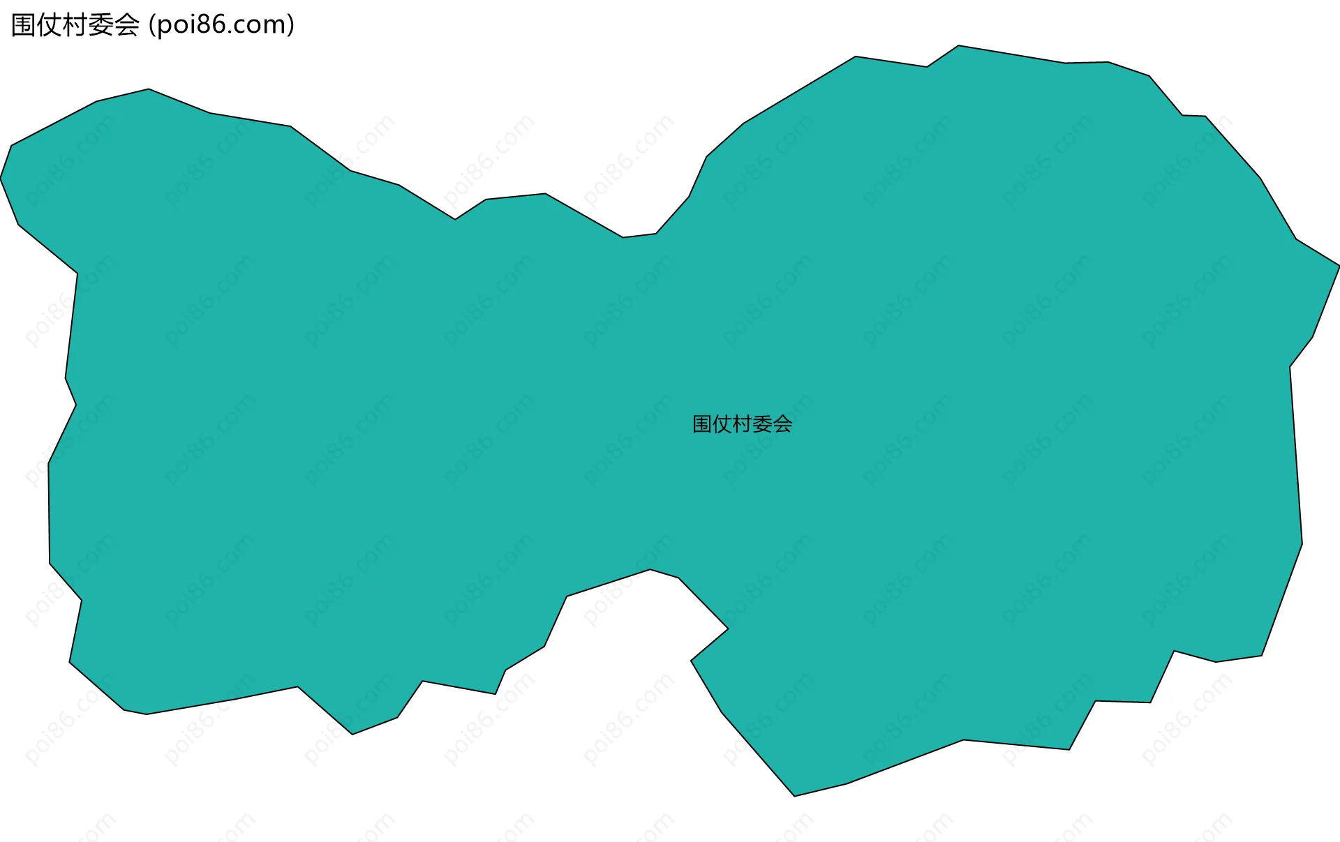 围仗村委会边界地图