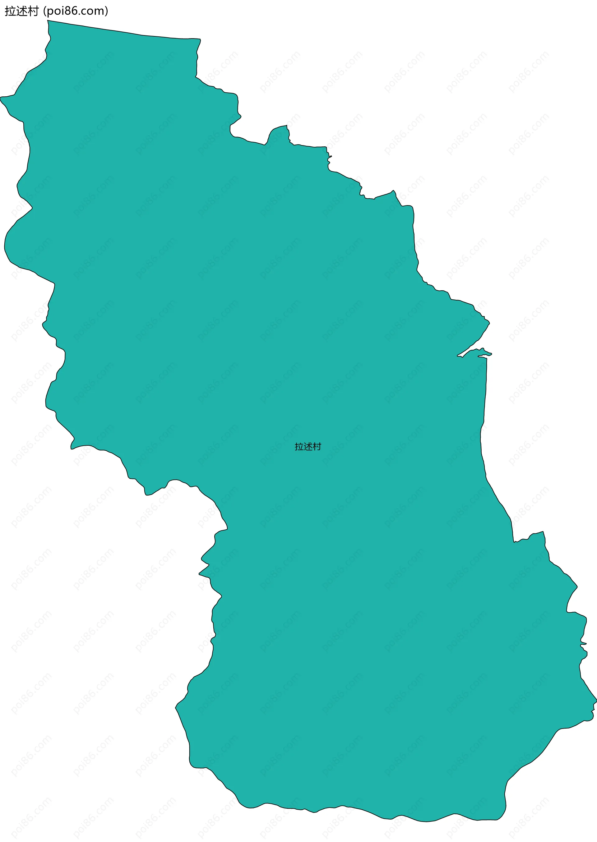 拉述村边界地图
