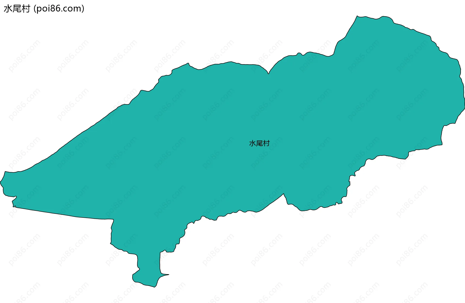 水尾村边界地图