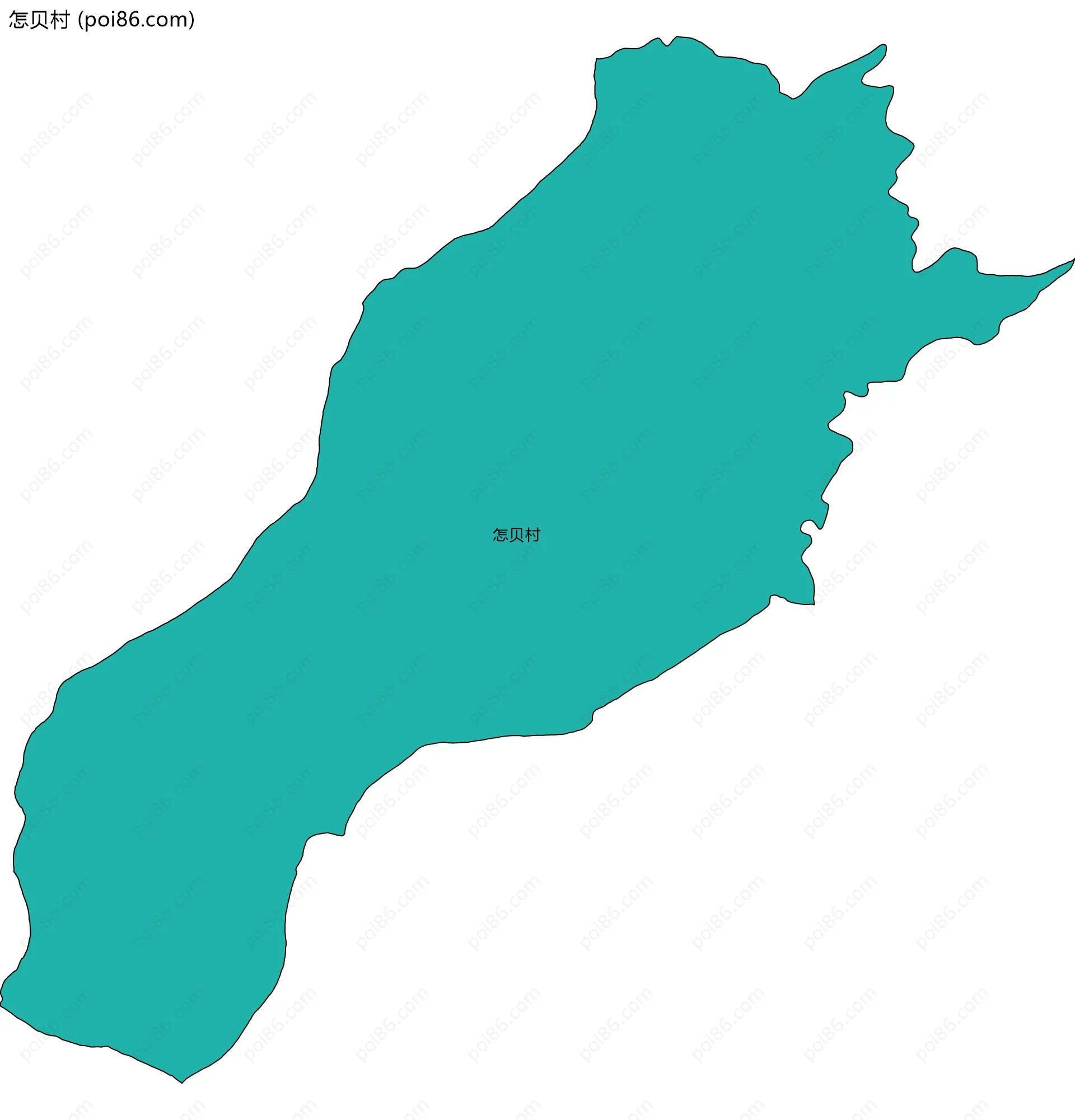 怎贝村边界地图