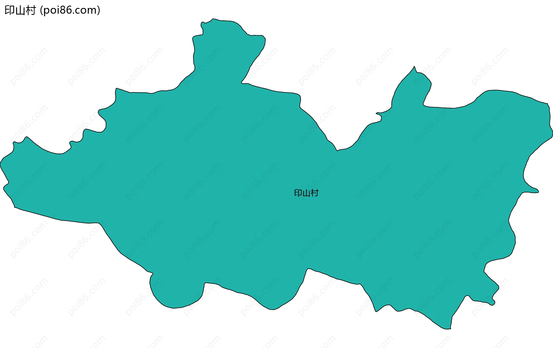 印山村边界地图