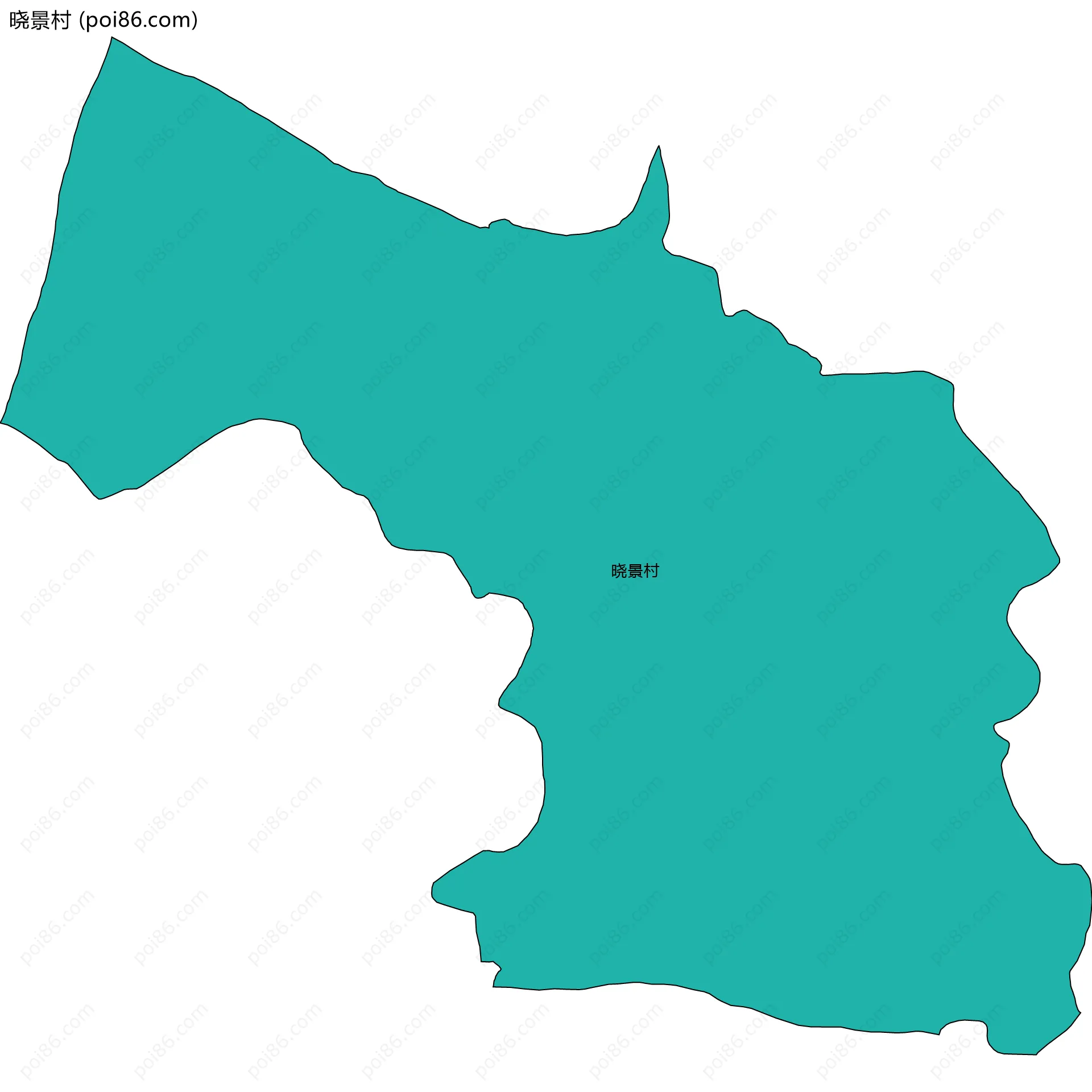 晓景村边界地图
