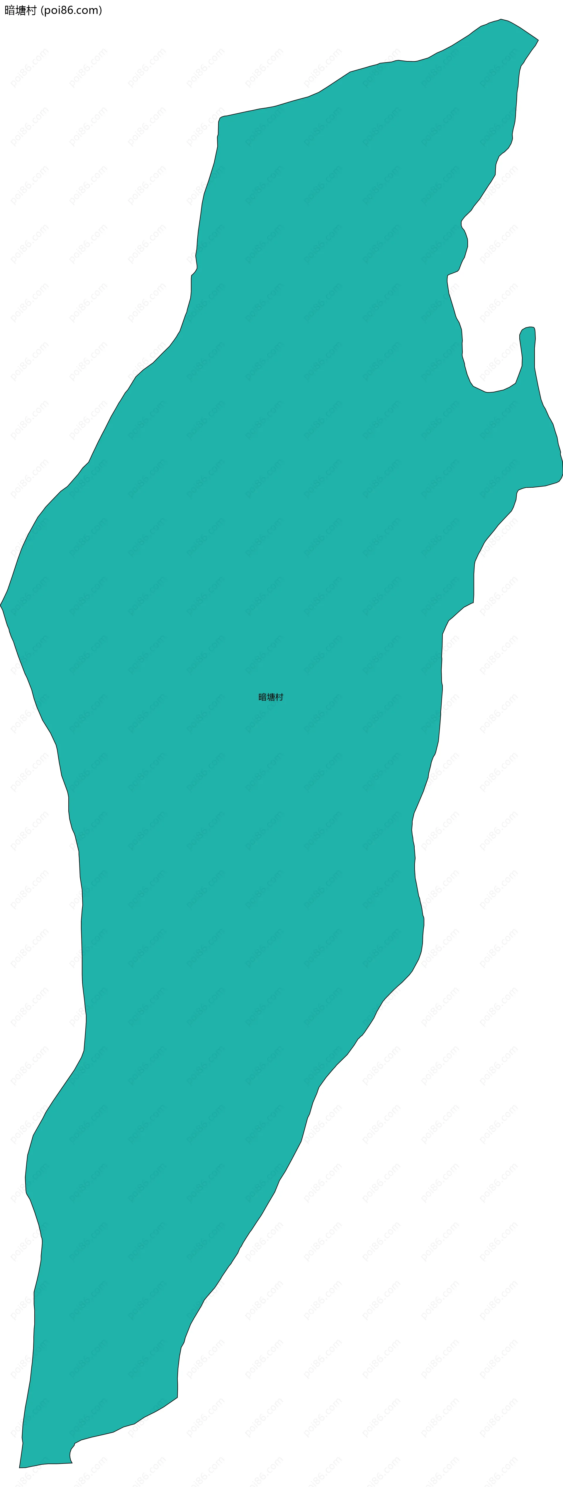 暗塘村边界地图