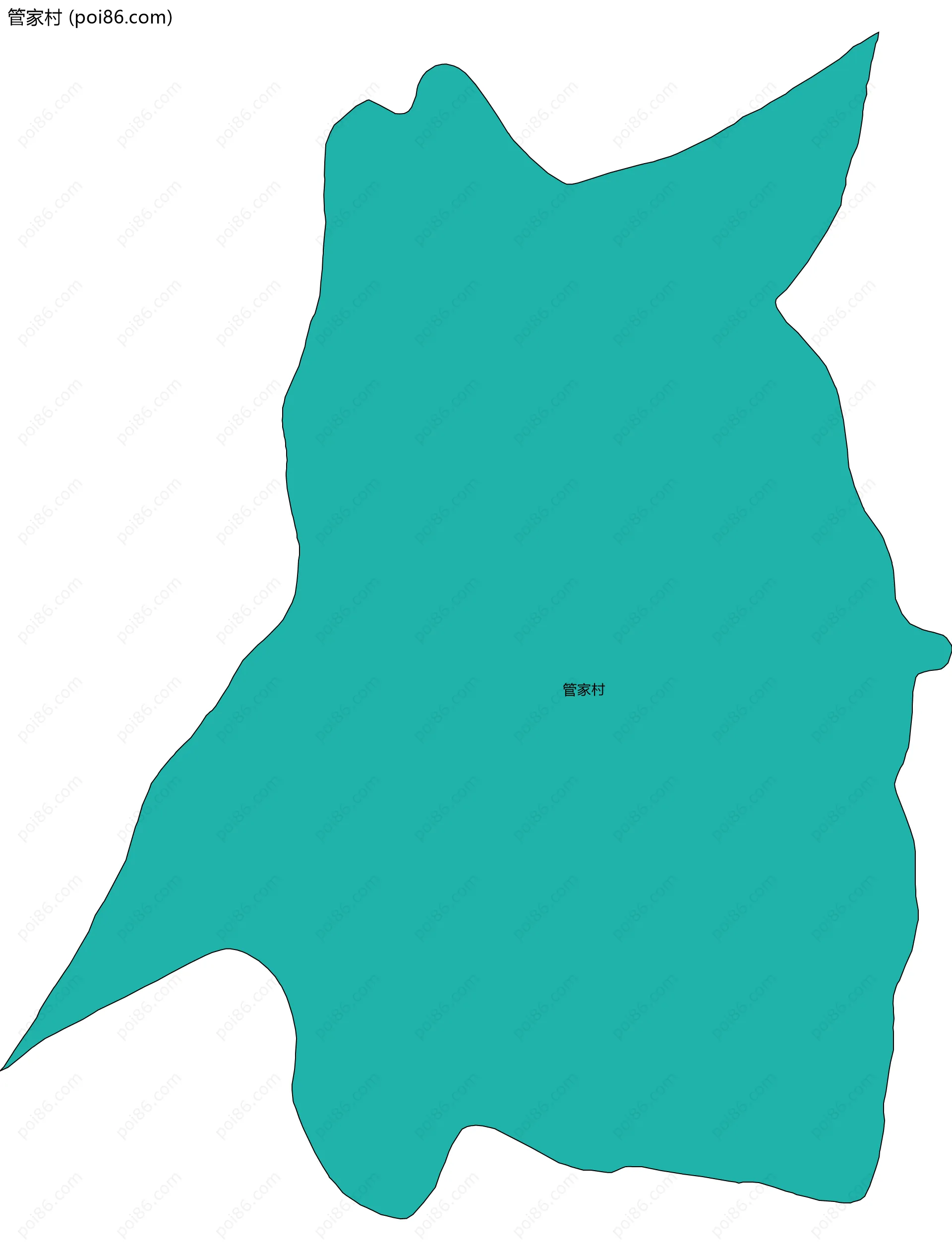 管家村边界地图