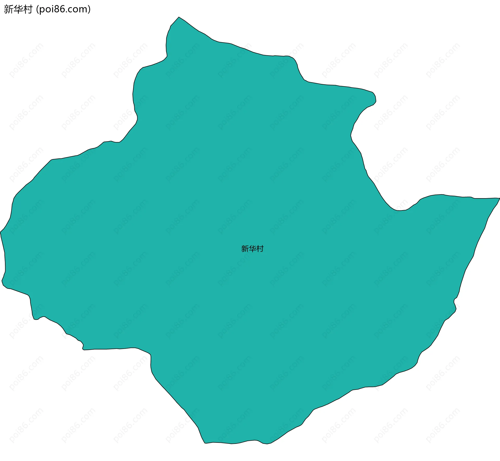 新华村边界地图