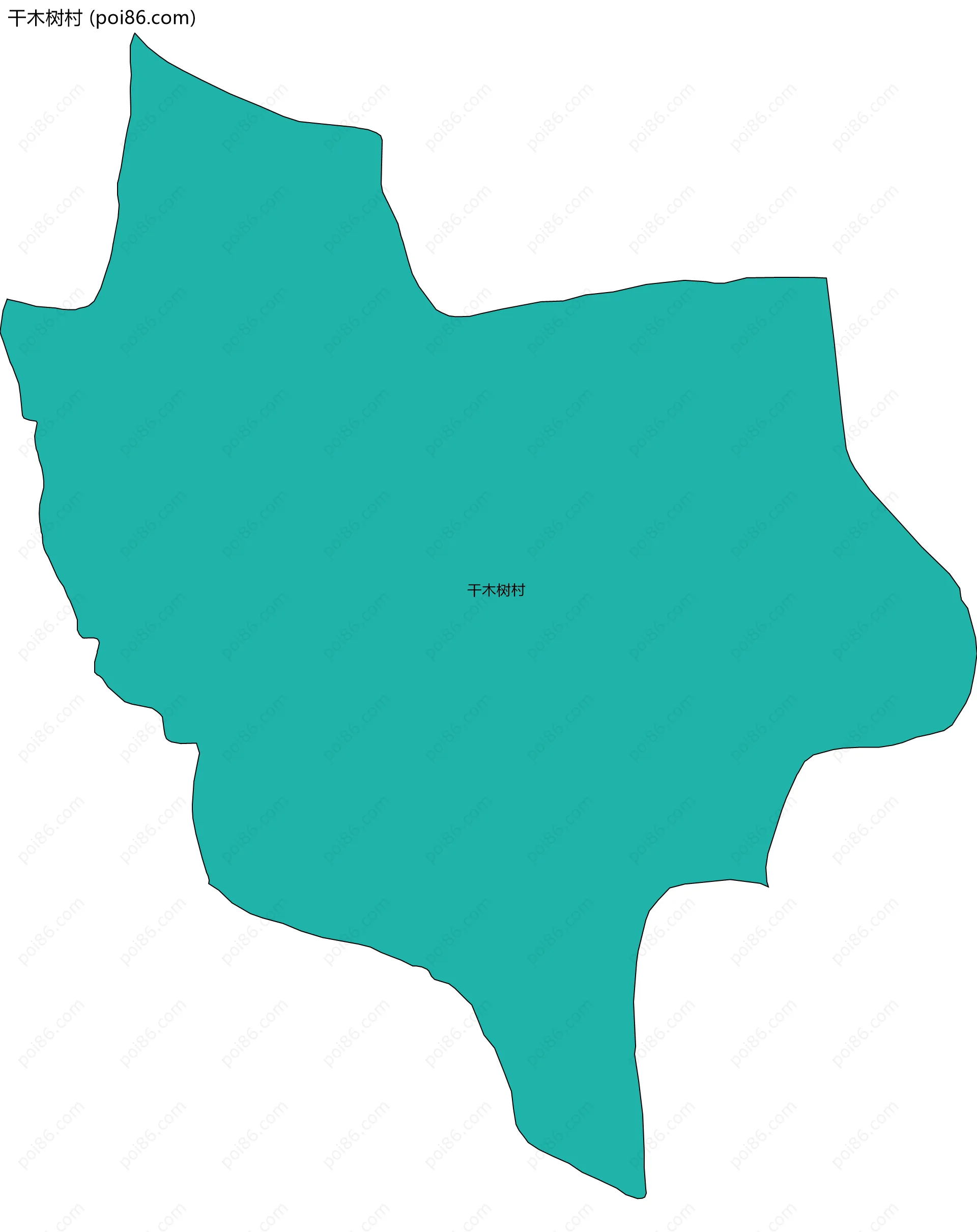 干木树村边界地图