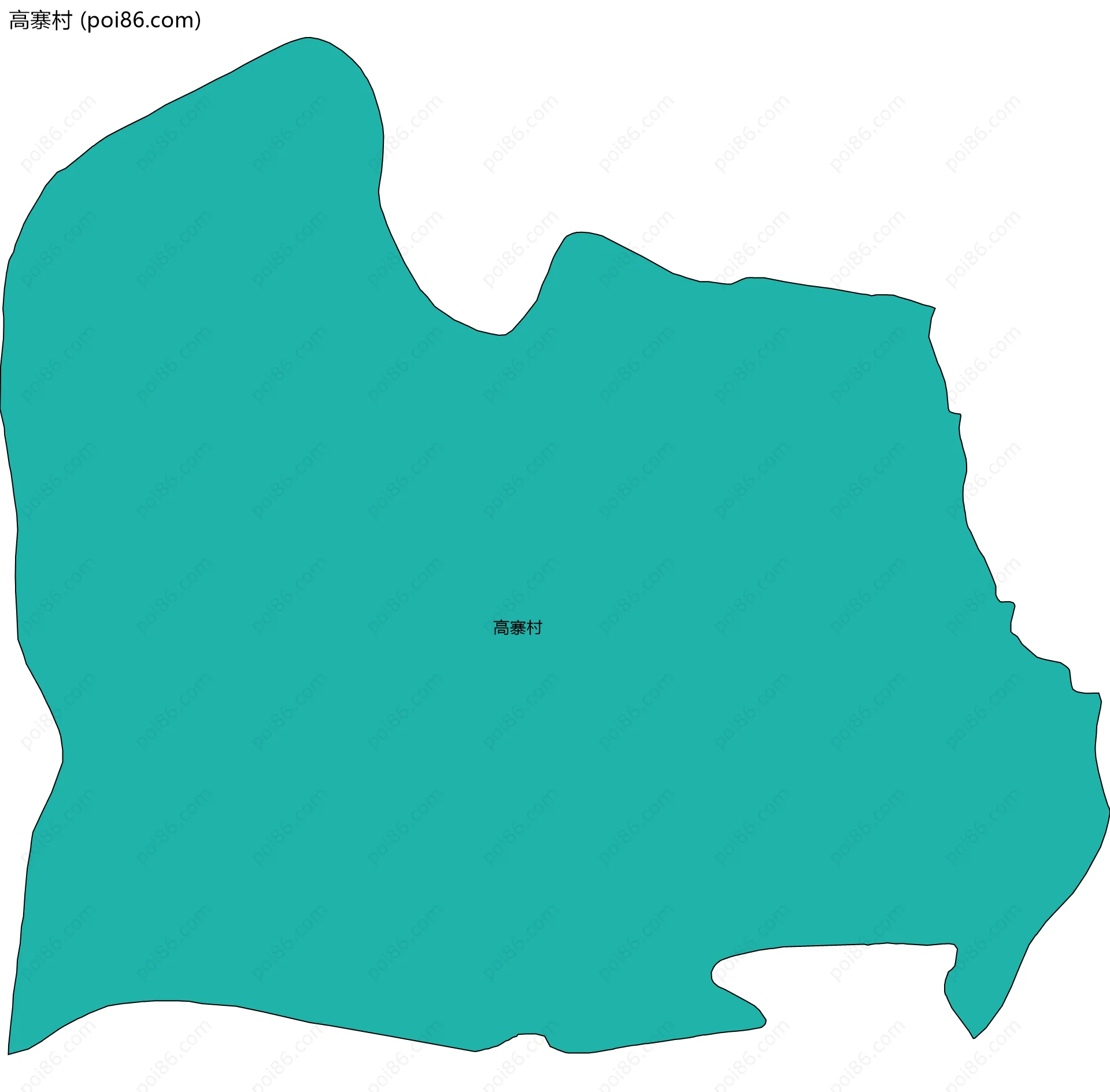 高寨村边界地图