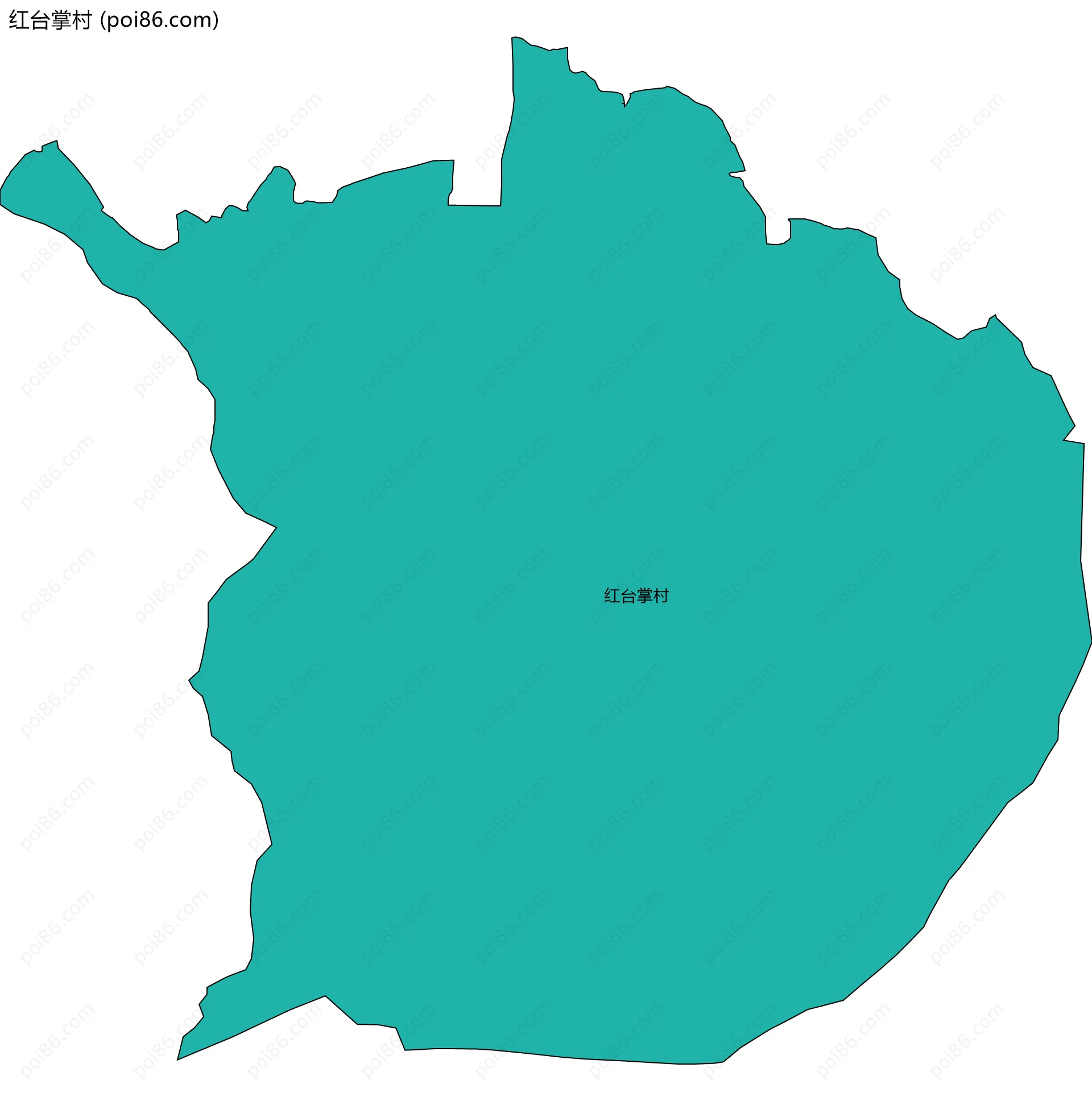 红台掌村边界地图